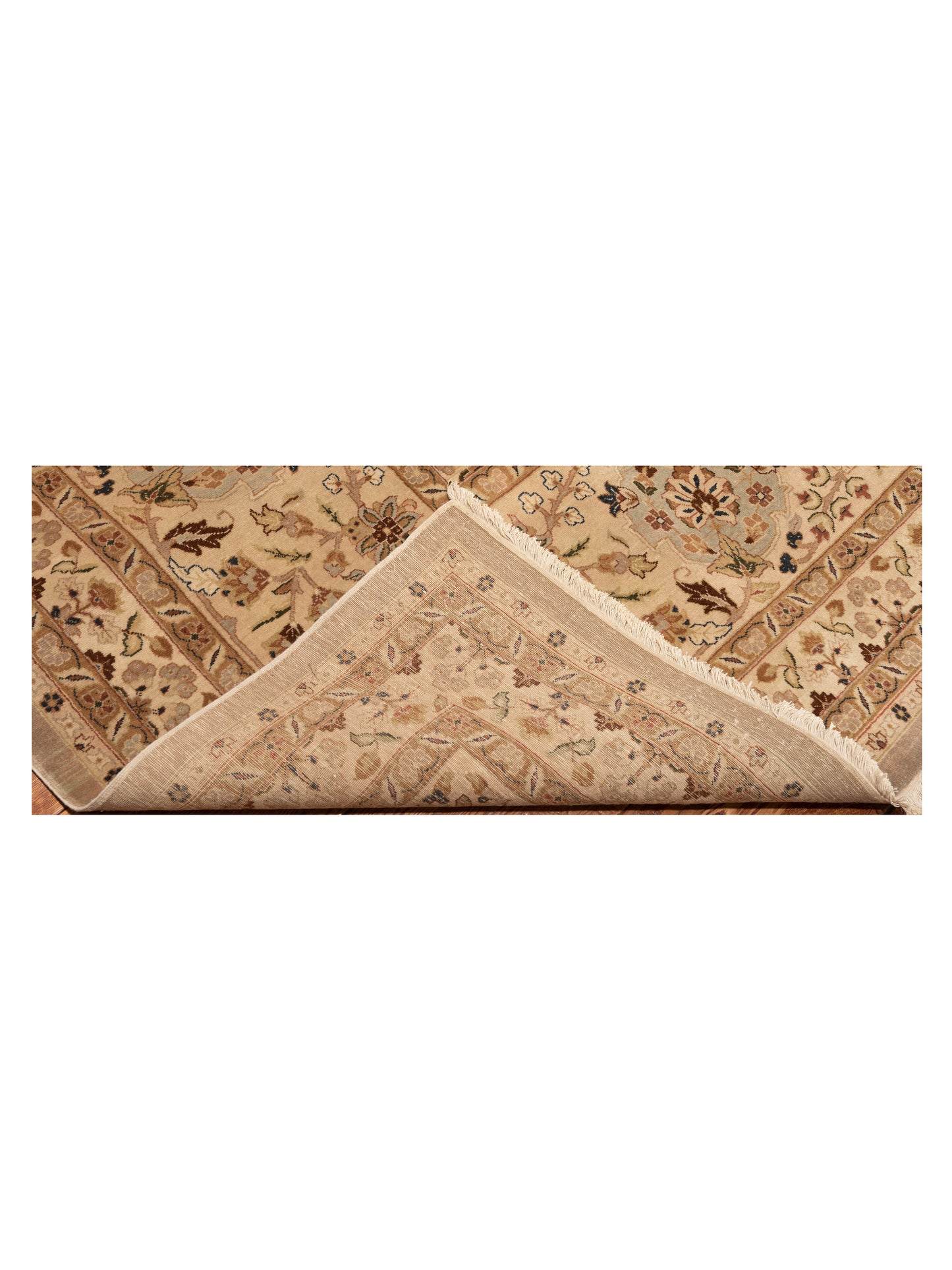 Haji Jalili 148698 Brown Beige 13.9x20.2 Hand Knotted Rug