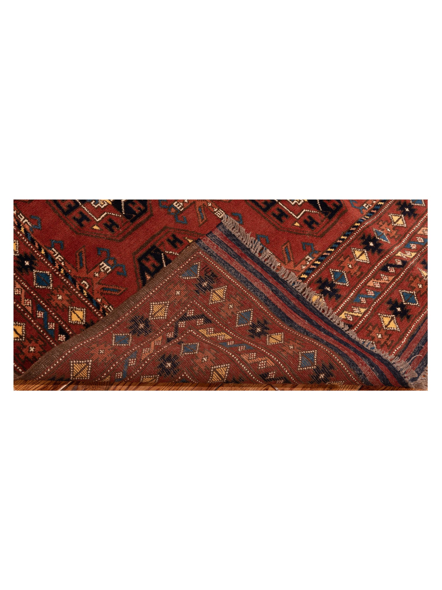 Afghan Belcik 148712 Red Red 5.3x6.8 Hand Knotted Rug