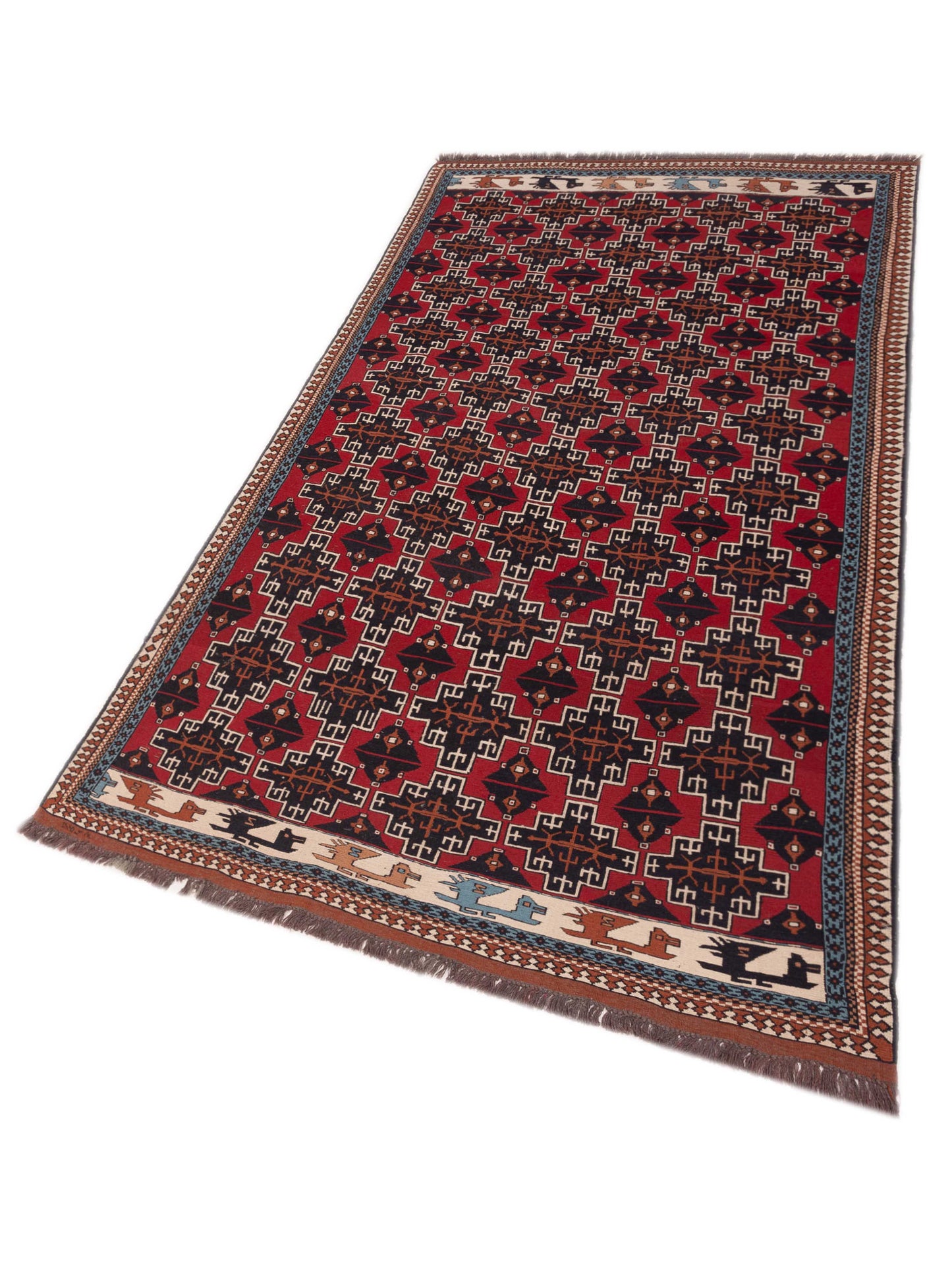 Afghan Soumak 148719 Multi Multi 5.10x10.11 Hand Woven Rug