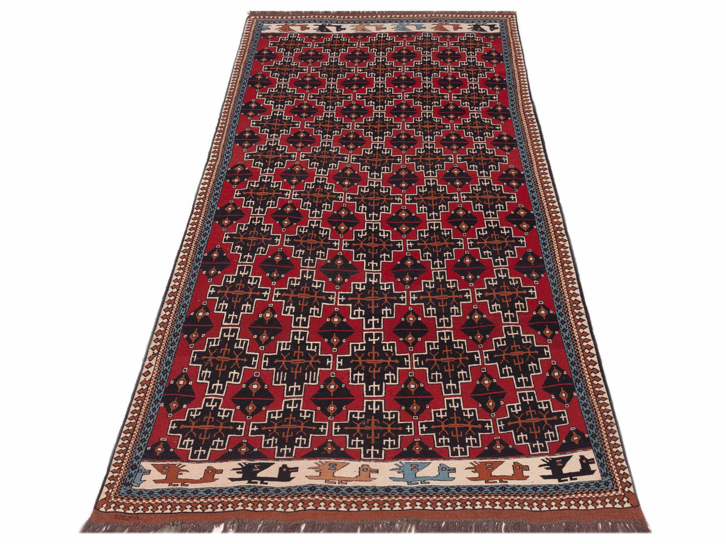 Afghan Soumak 148719 Multi Multi 5.10x10.11 Hand Woven Rug