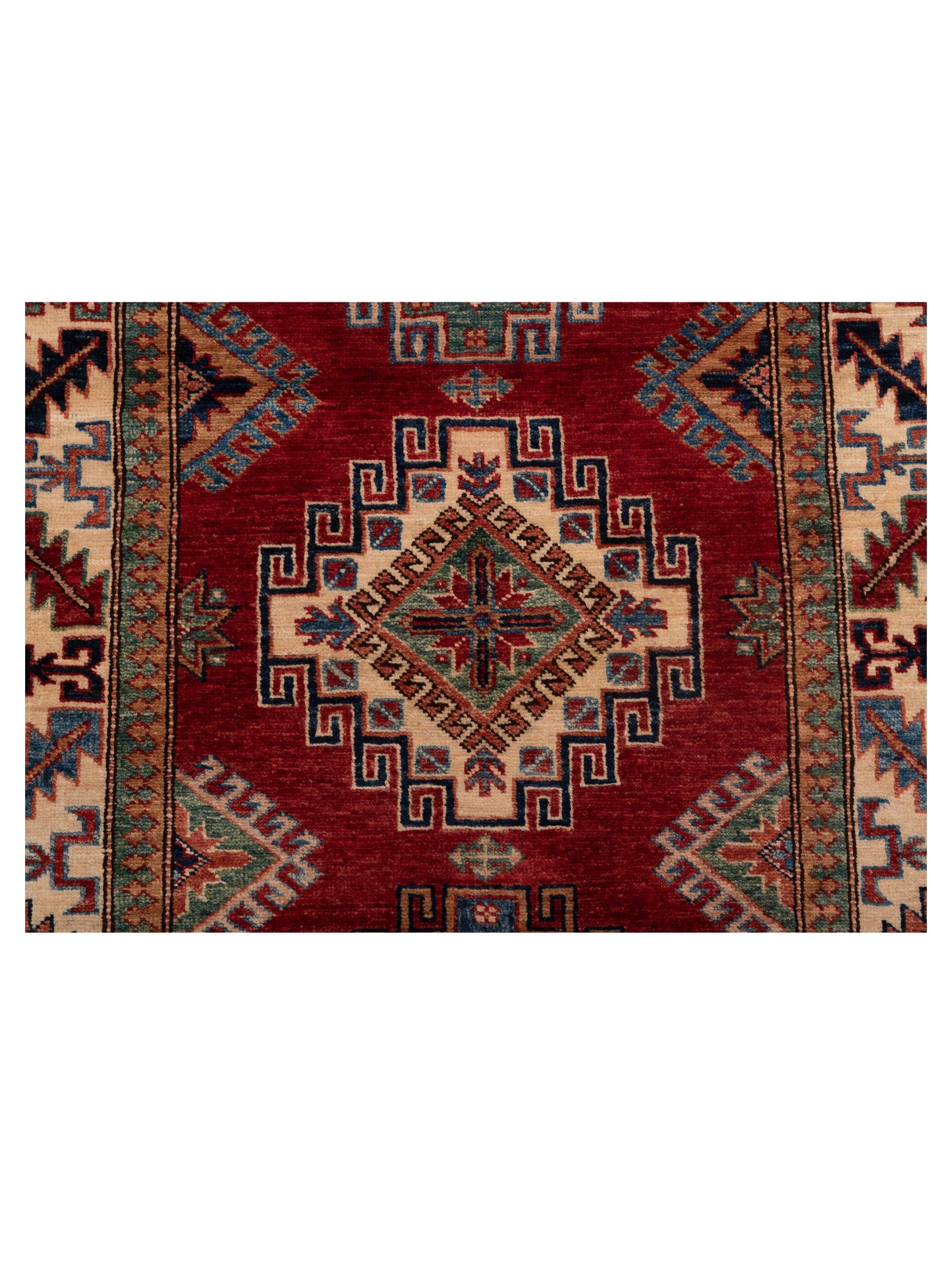 Kars 148736 Red Ivory 3x11.11 Hand Knotted Rug