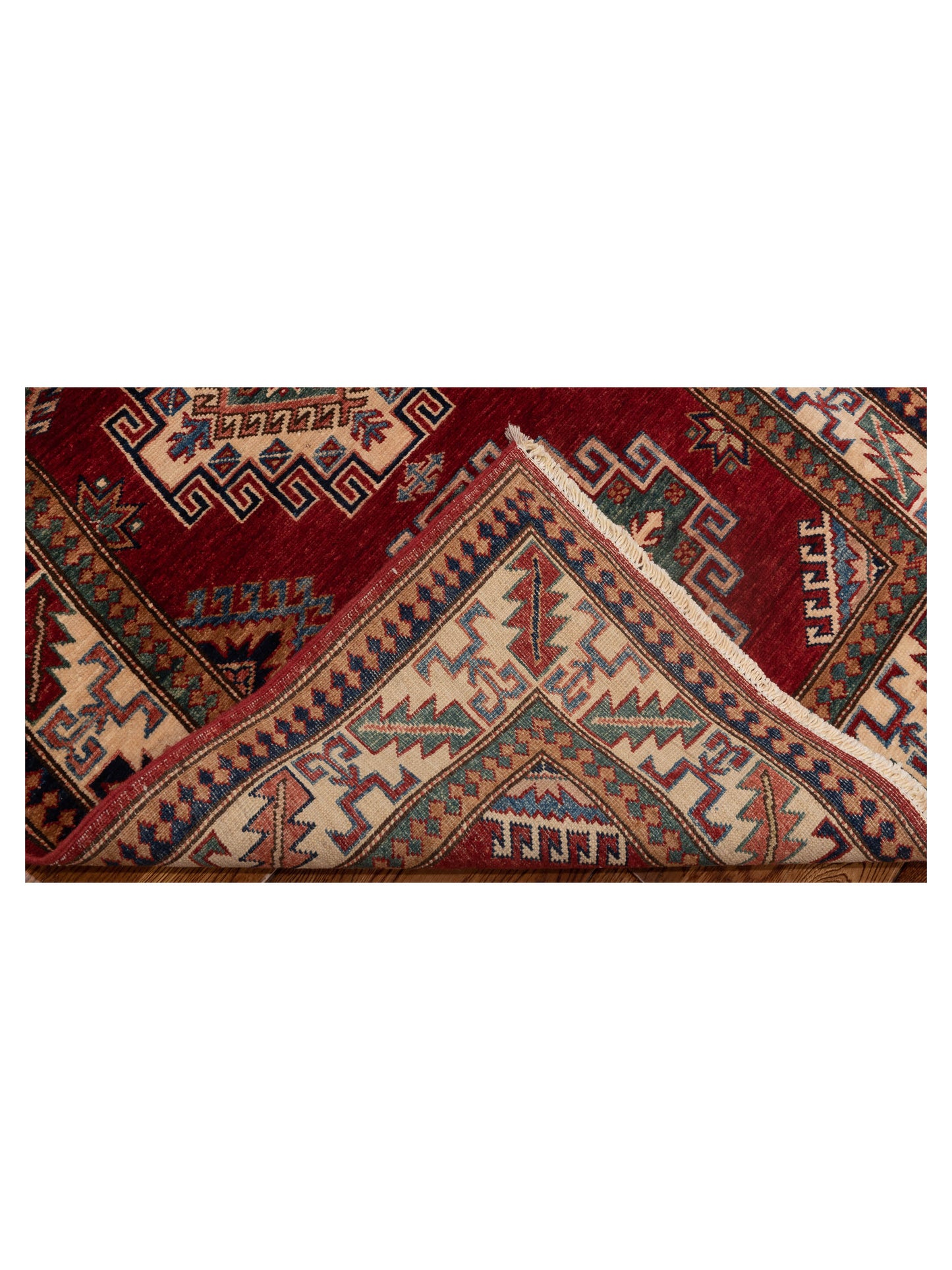 Kars 148736 Red Ivory 3x11.11 Hand Knotted Rug