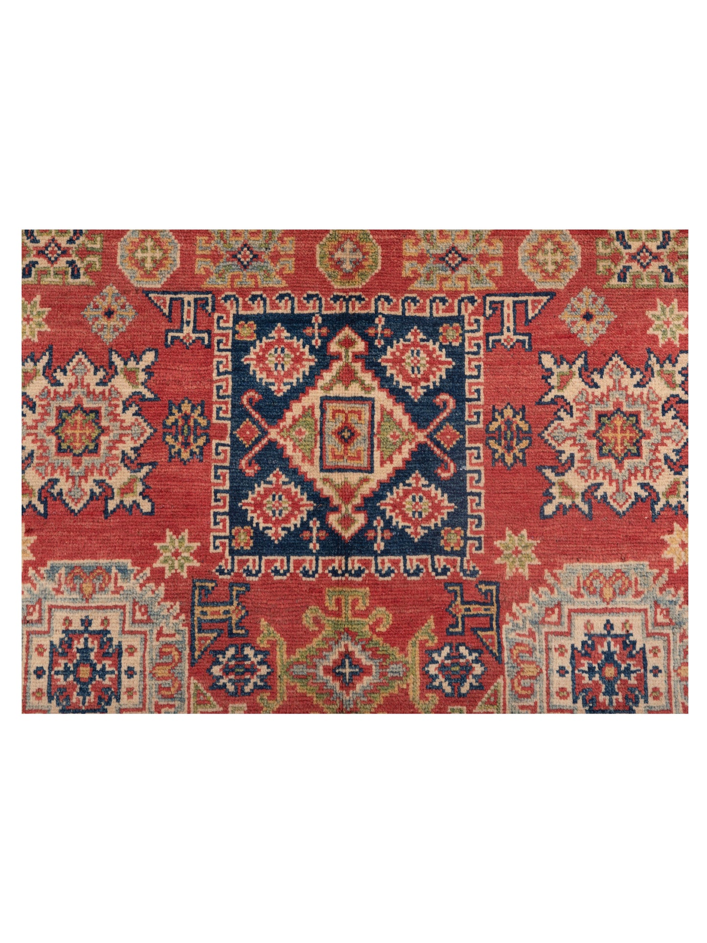 Kazak 148845 Red Ivory 4x5.11 Hand Knotted Rug