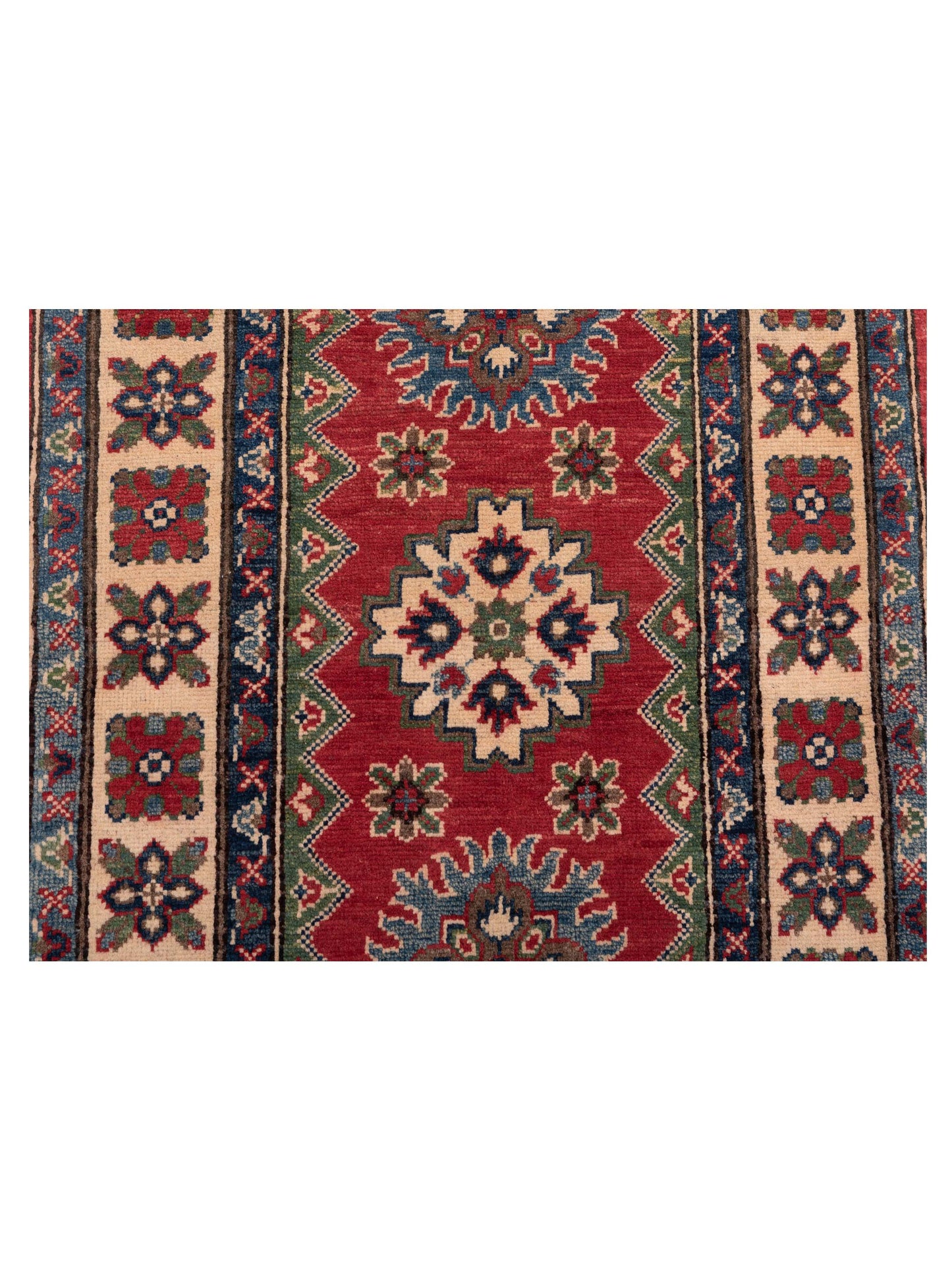 Kazak 148848 Red Ivory 2.7x3.9 Hand Knotted Rug
