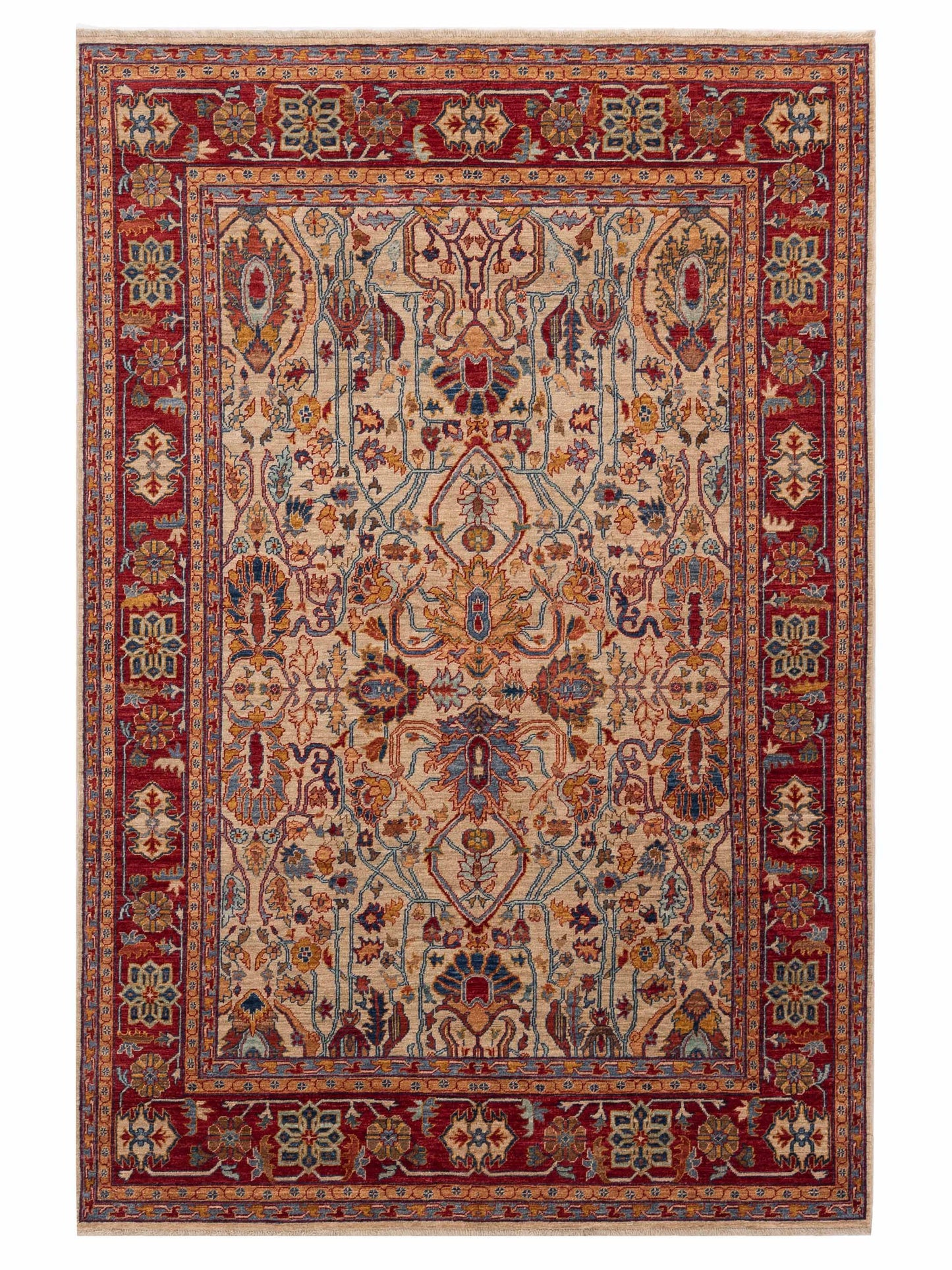 Pasha Elvan  Ivory Red Traditional