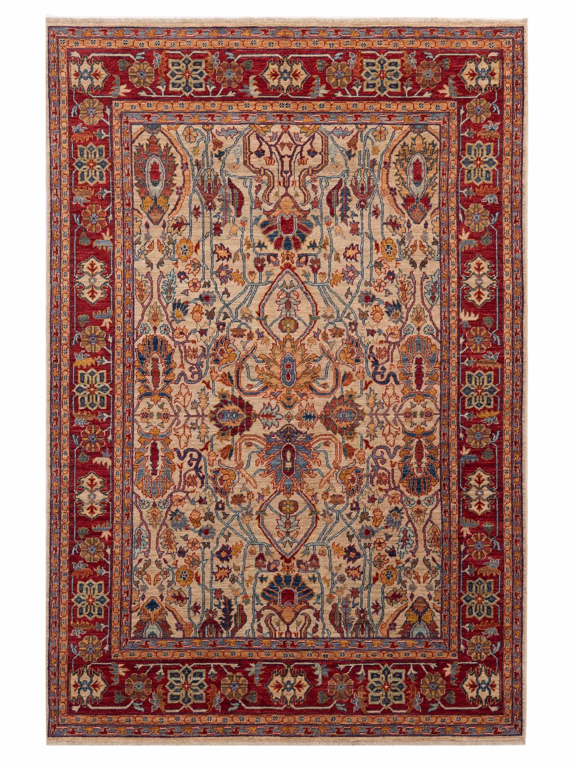 Pasha Elvan  Ivory Red Traditional