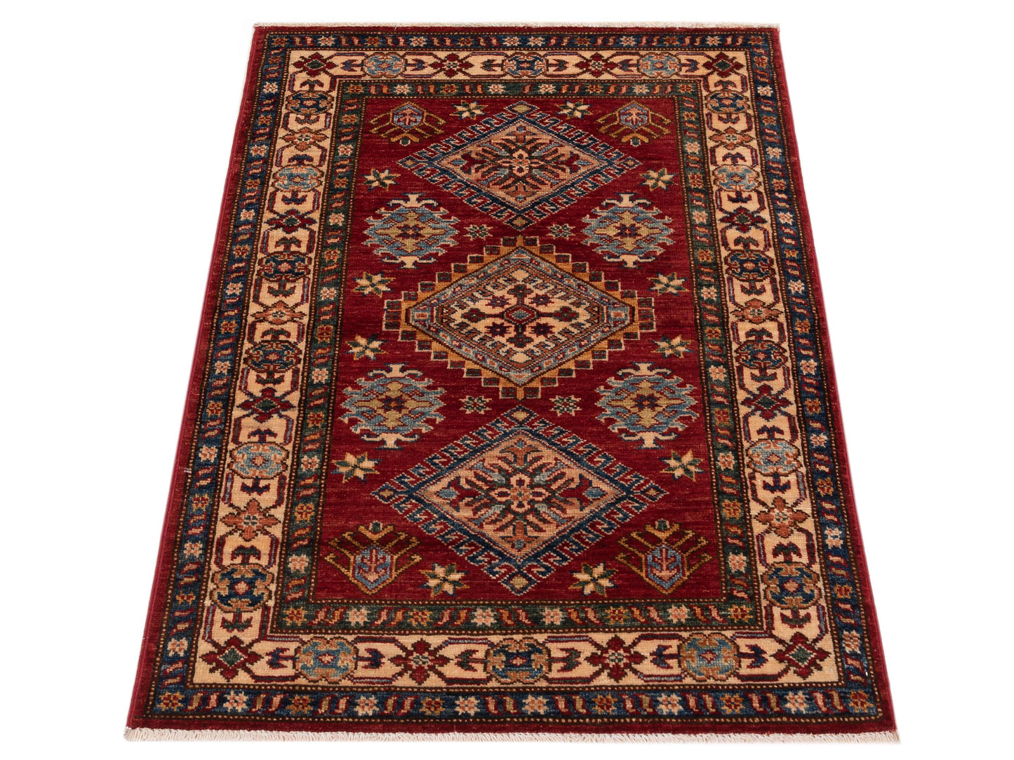 Kars 148912 Red Ivory 2.10x4.2 Hand Knotted Rug