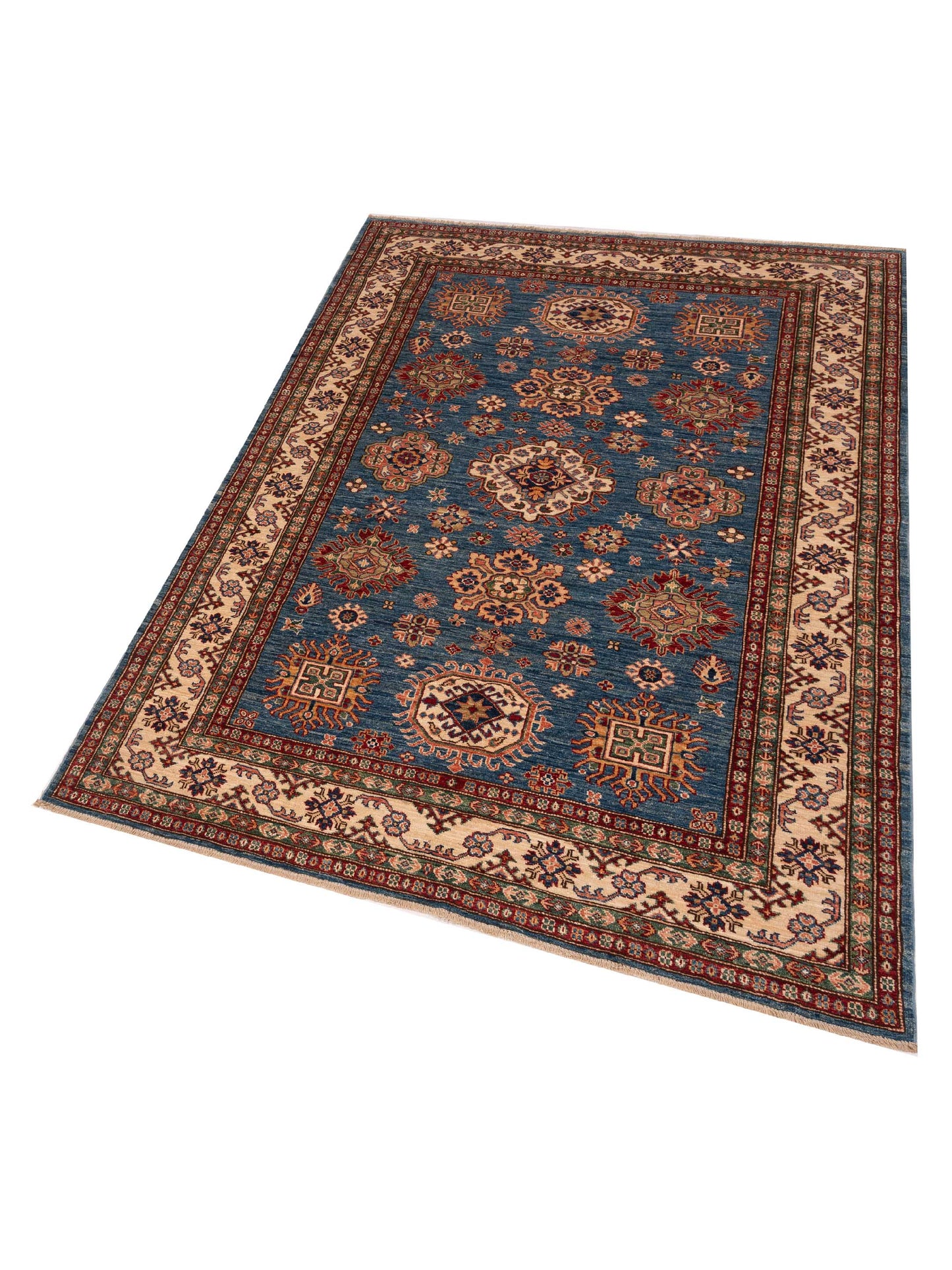 Kars 148934 Blue Ivory 5.10x8.1 Hand Knotted Rug