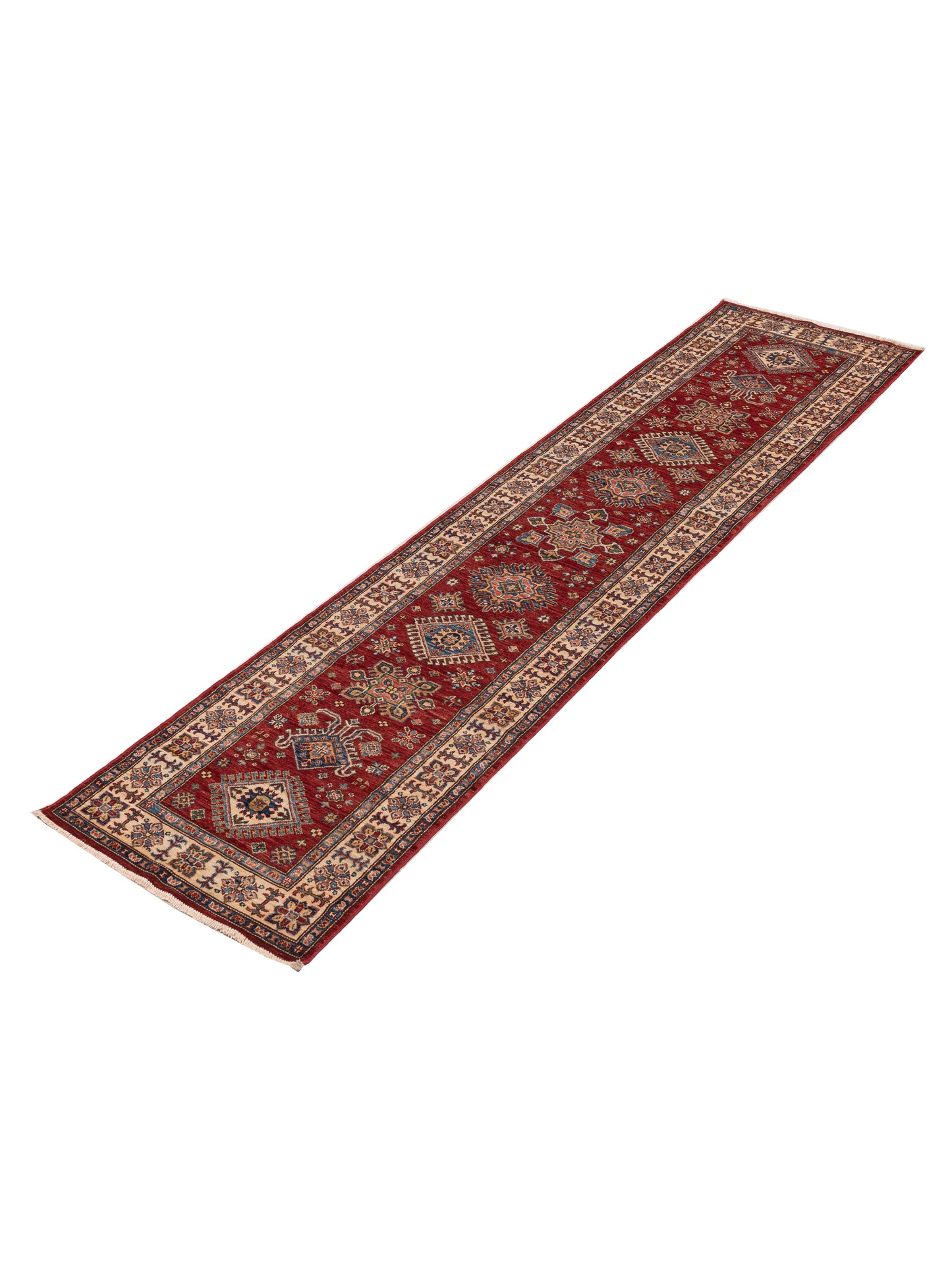 Kars 148936 Red Ivory 2.8x11.1 Hand Knotted Rug