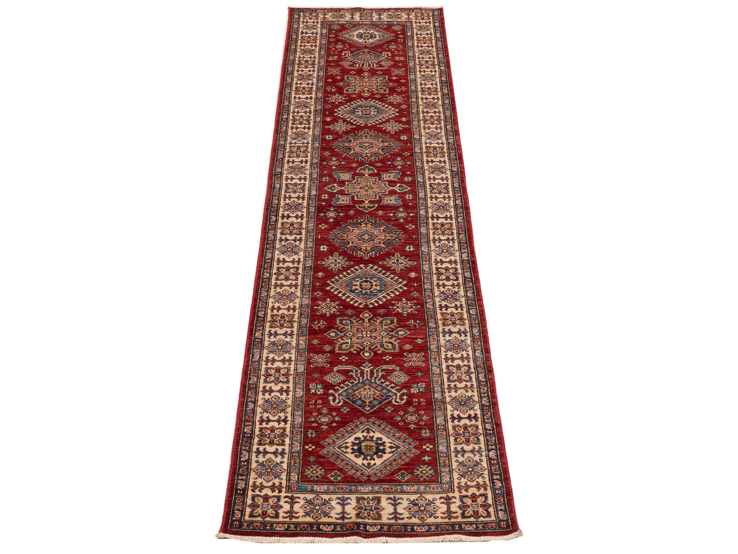 Kars 148936 Red Ivory 2.8x11.1 Hand Knotted Rug