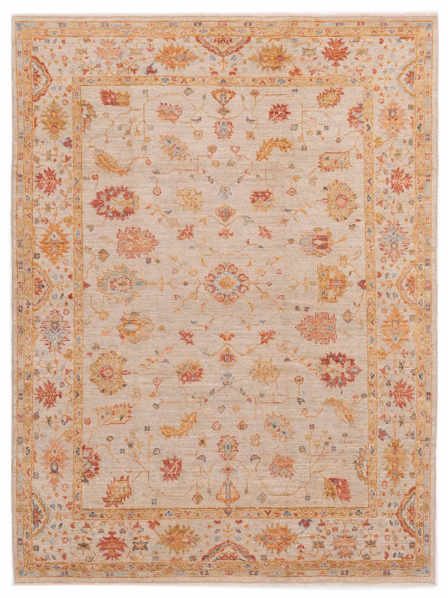 Anadol Angora Oushak Ivory Ivory Traditional