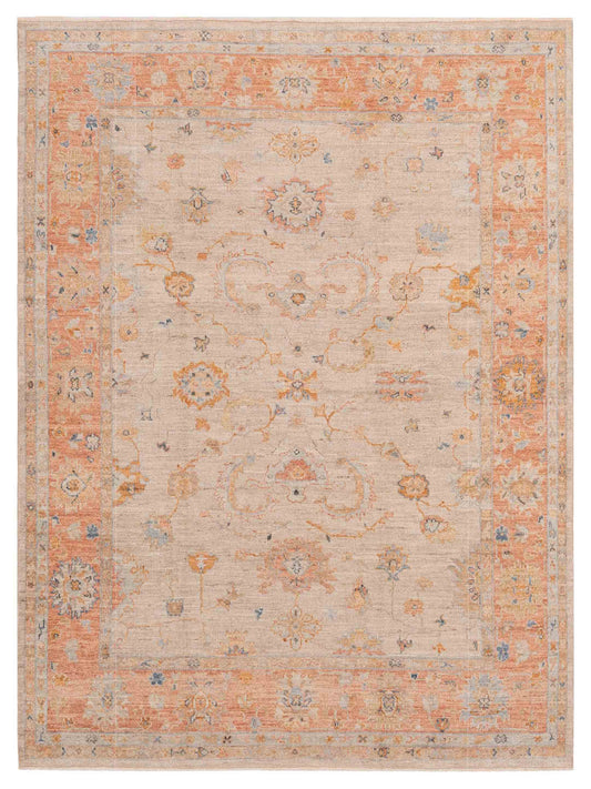 Anadol Angora Oushak  Beige Rust Traditional