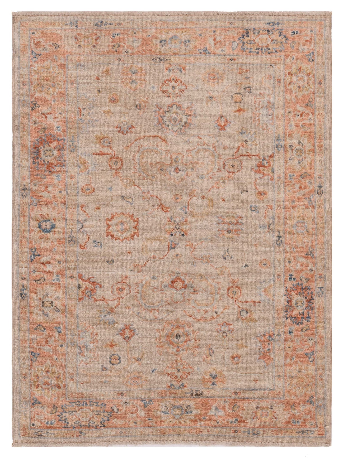 Anadol Angora Oushak Beige Rust Traditional