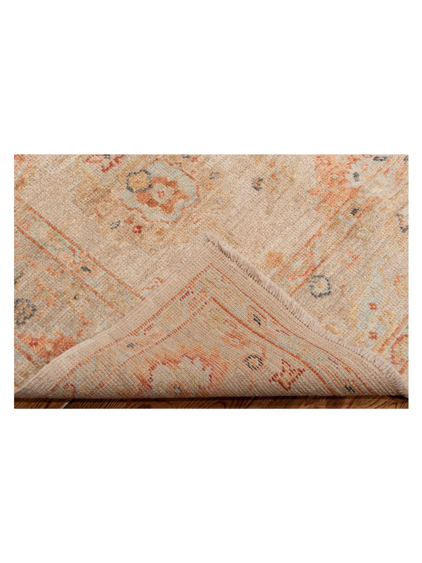 Angora Oushak 149325 Beige Beige 5x6.9 Hand Knotted Rug