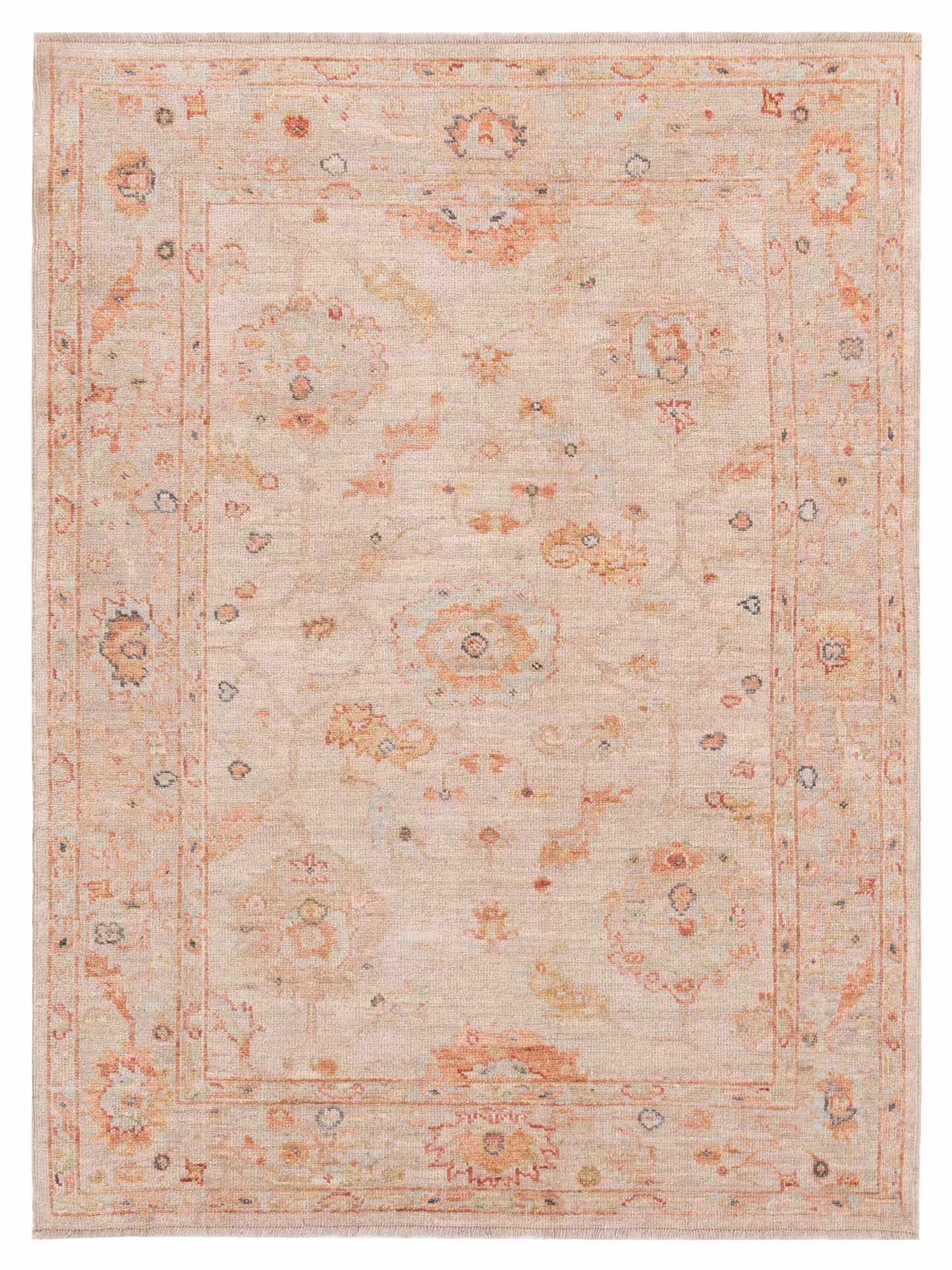 Anadol Angora Oushak Beige Beige Traditional