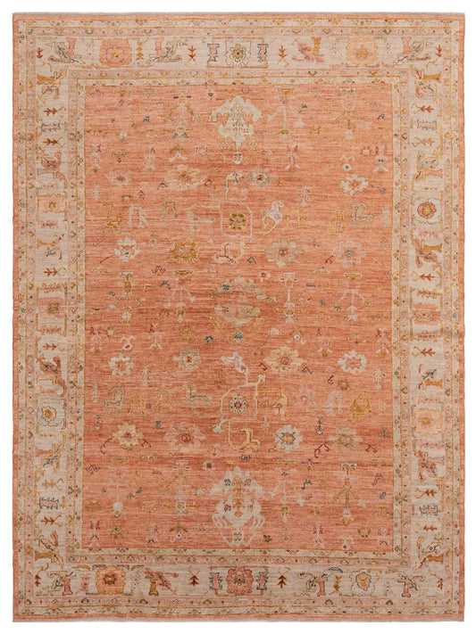 Anadol Angora Oushak  Pink Ivory Traditional