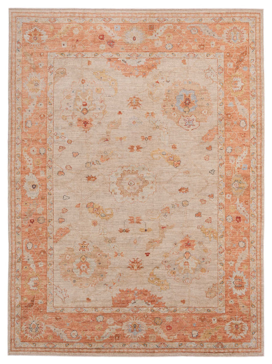 Anadol Angora Oushak  Beige Rust Traditional