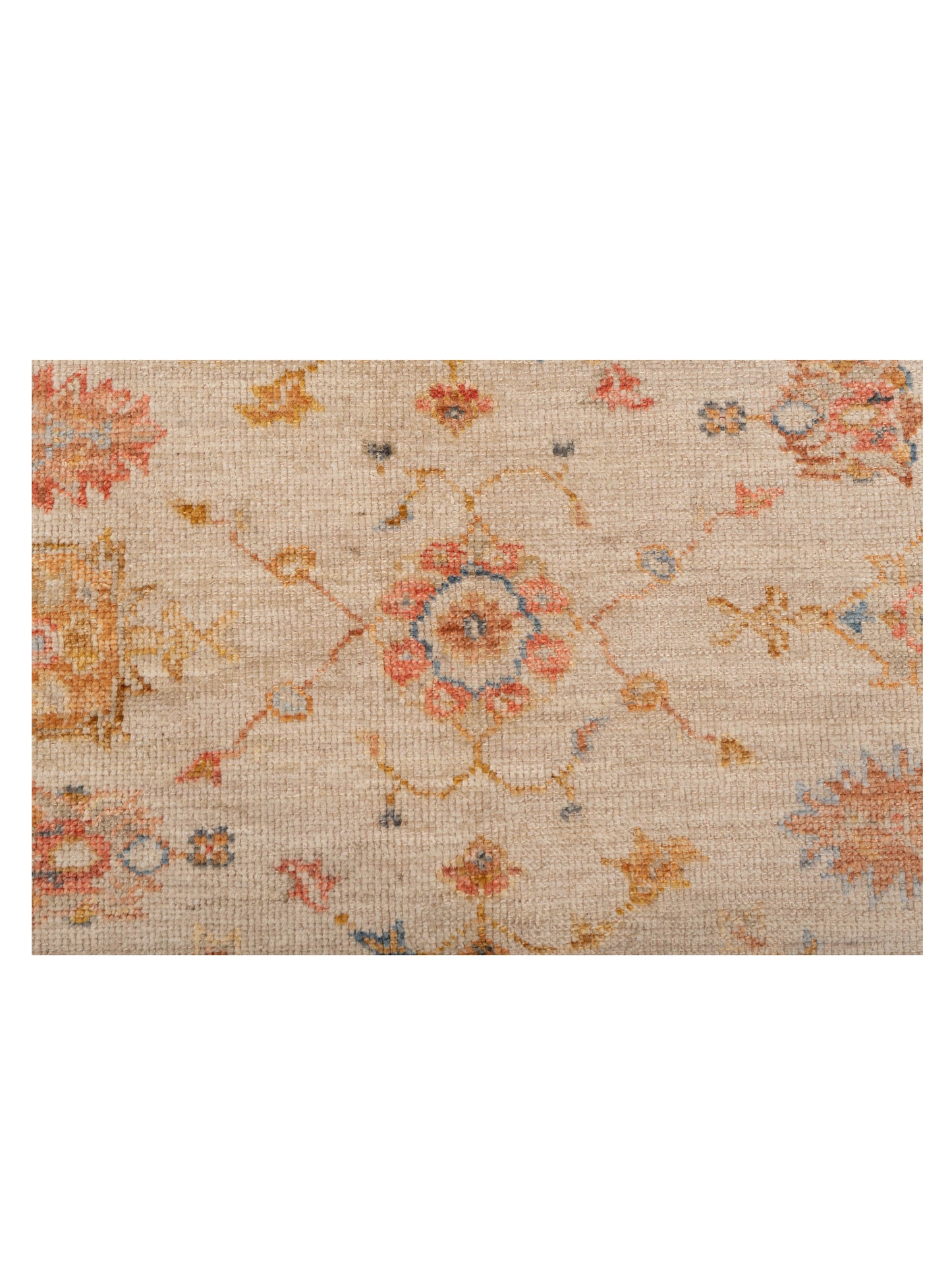 Angora Oushak 149402 Ivory Ivory 5x6.7 Hand Knotted Rug