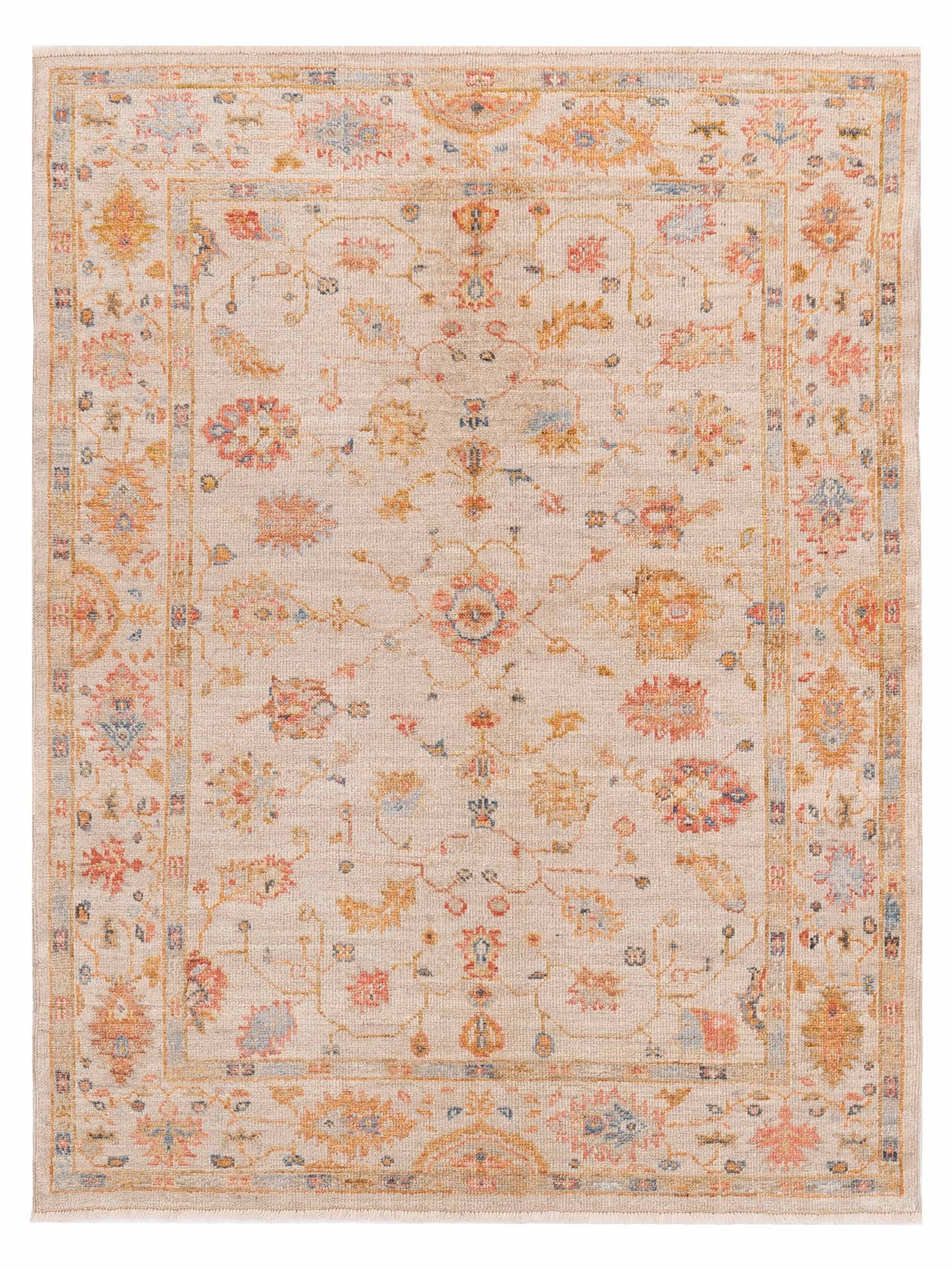 Anadol Angora Oushak Ivory Ivory Traditional