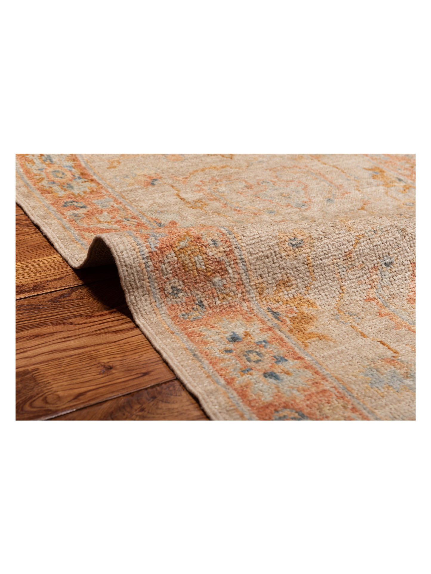 Angora Oushak 149462 Light Brown Rust 2.6x15.3 Hand Knotted Rug