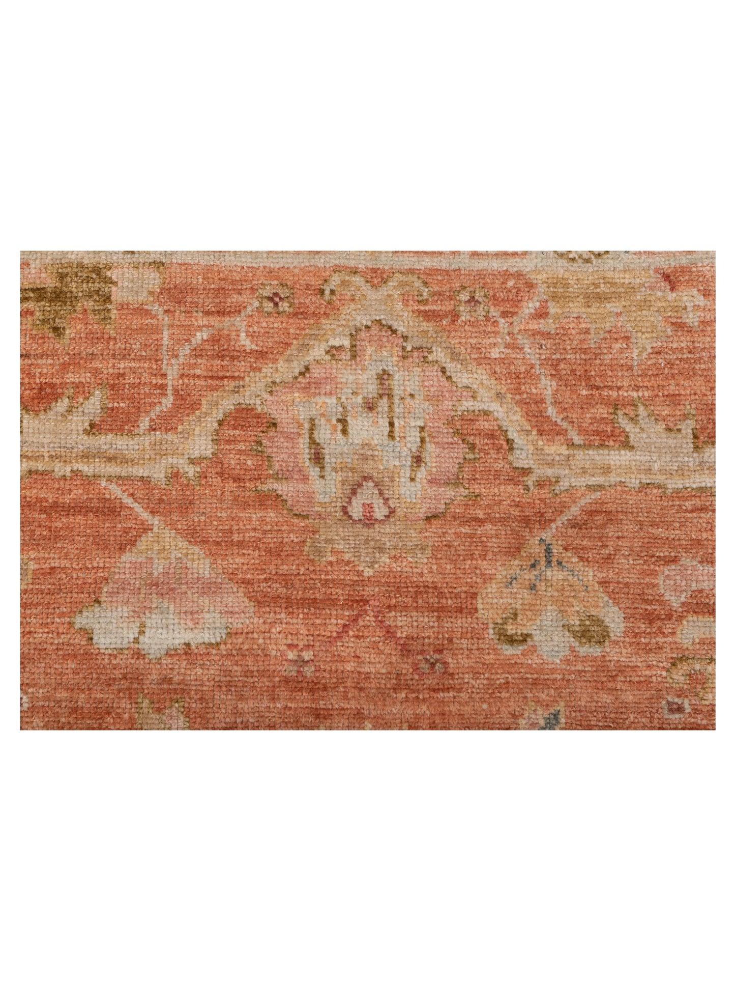 Angora Oushak 149468 Pink Ivory 7.11x9.7 Hand Knotted Rug