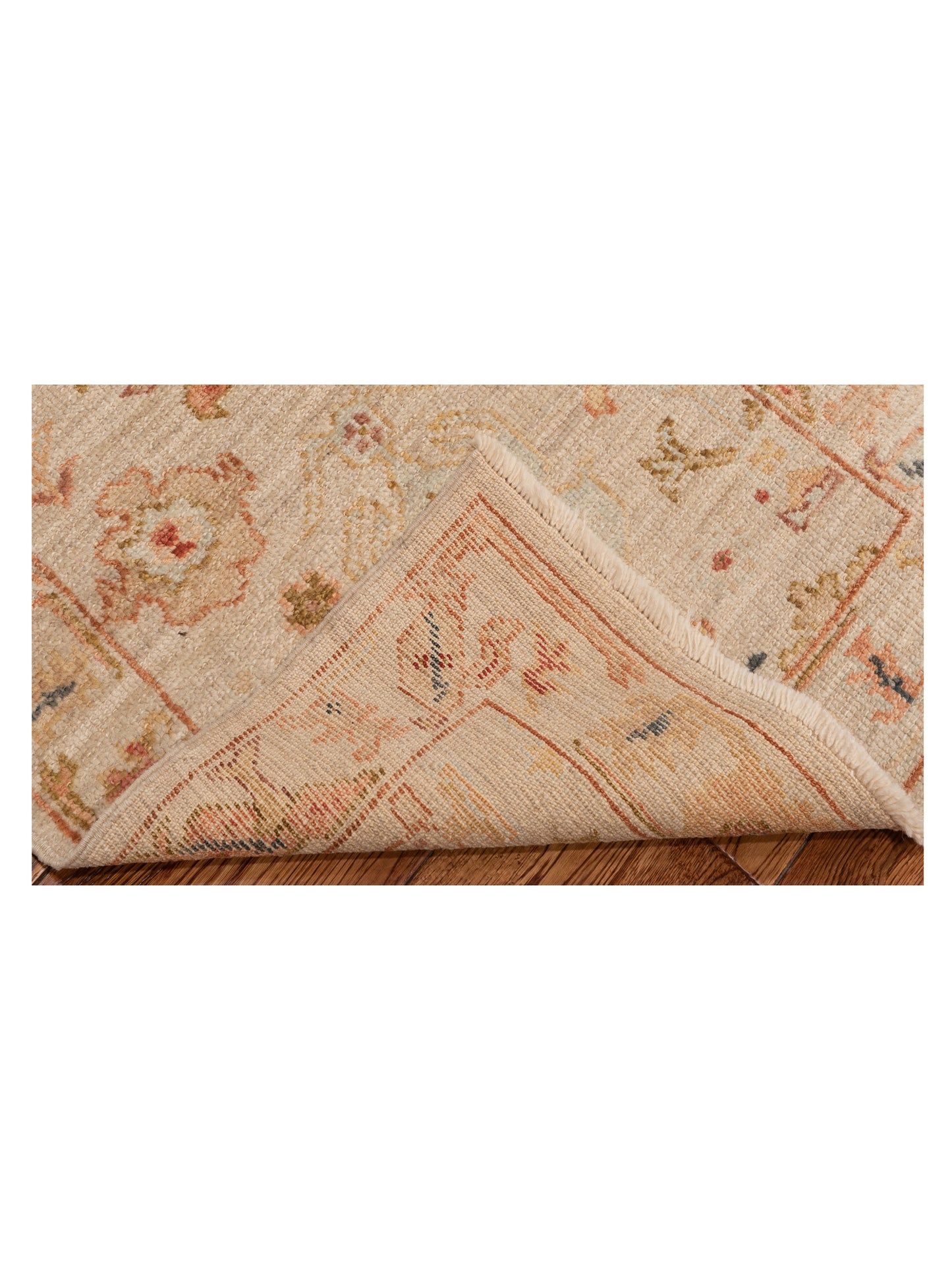 Angora Oushak 149619 Ivory Ivory 2.6x11.11 Hand Knotted Rug