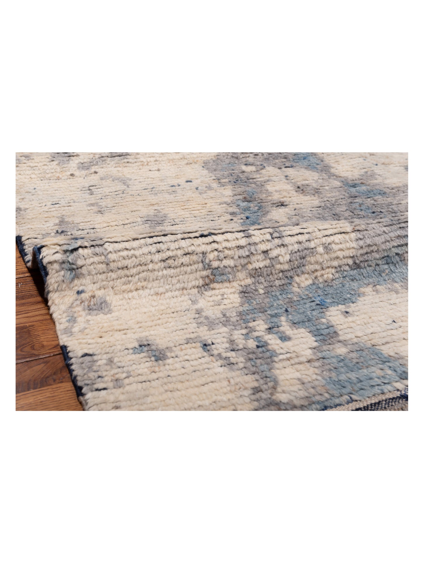 Atlas 149647 Silver Blue 9.1x11.8 Hand Knotted Rug