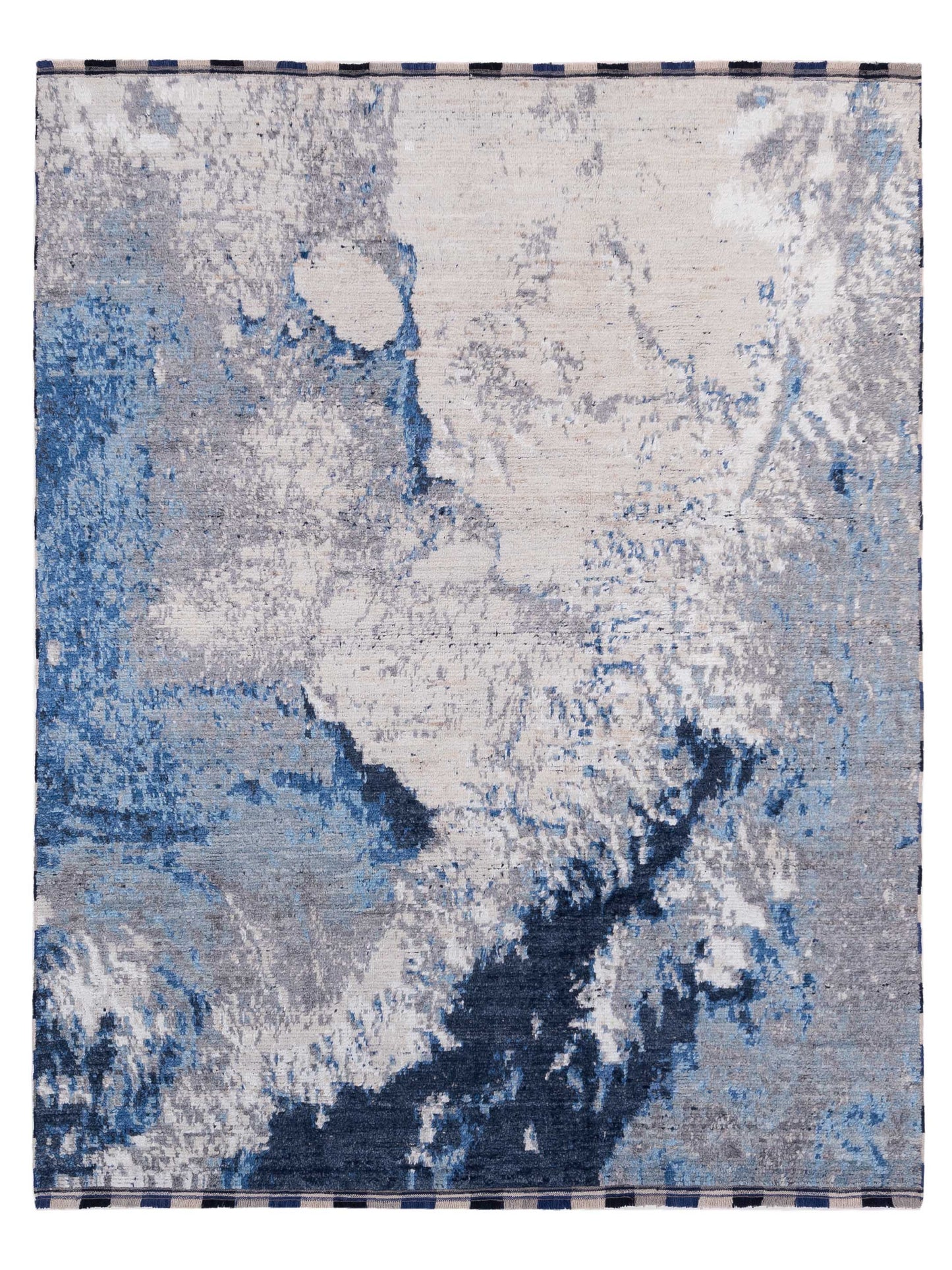 Pasha Atlas Silver Blue Contemporary