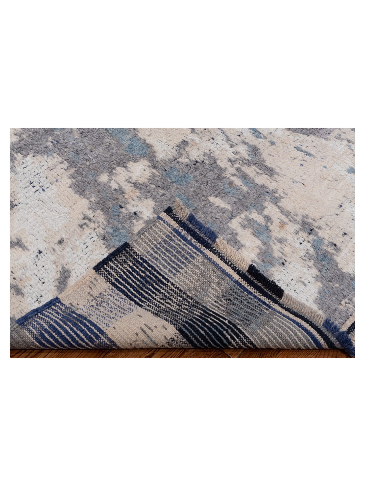 Atlas Cevali Gray Blue 8.2x9.10 Hand Knotted Rug