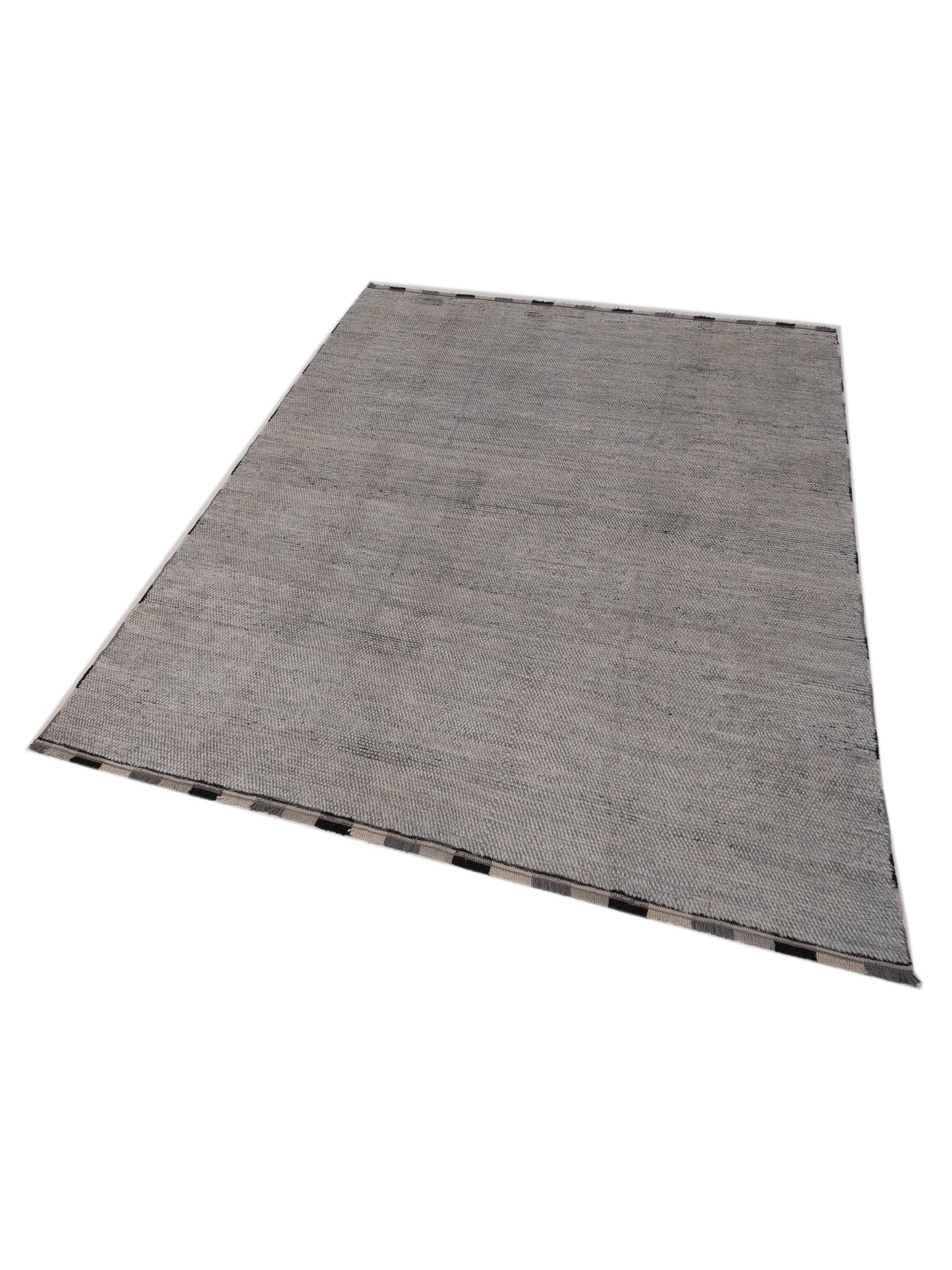 Atlas Cangira Silver Silver 7.11x9.9 Hand Knotted Rug