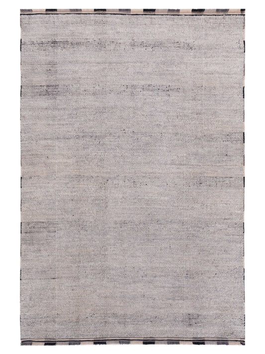 Atlas 149654 Silver Silver 6.2x8.10 Hand Knotted Rug