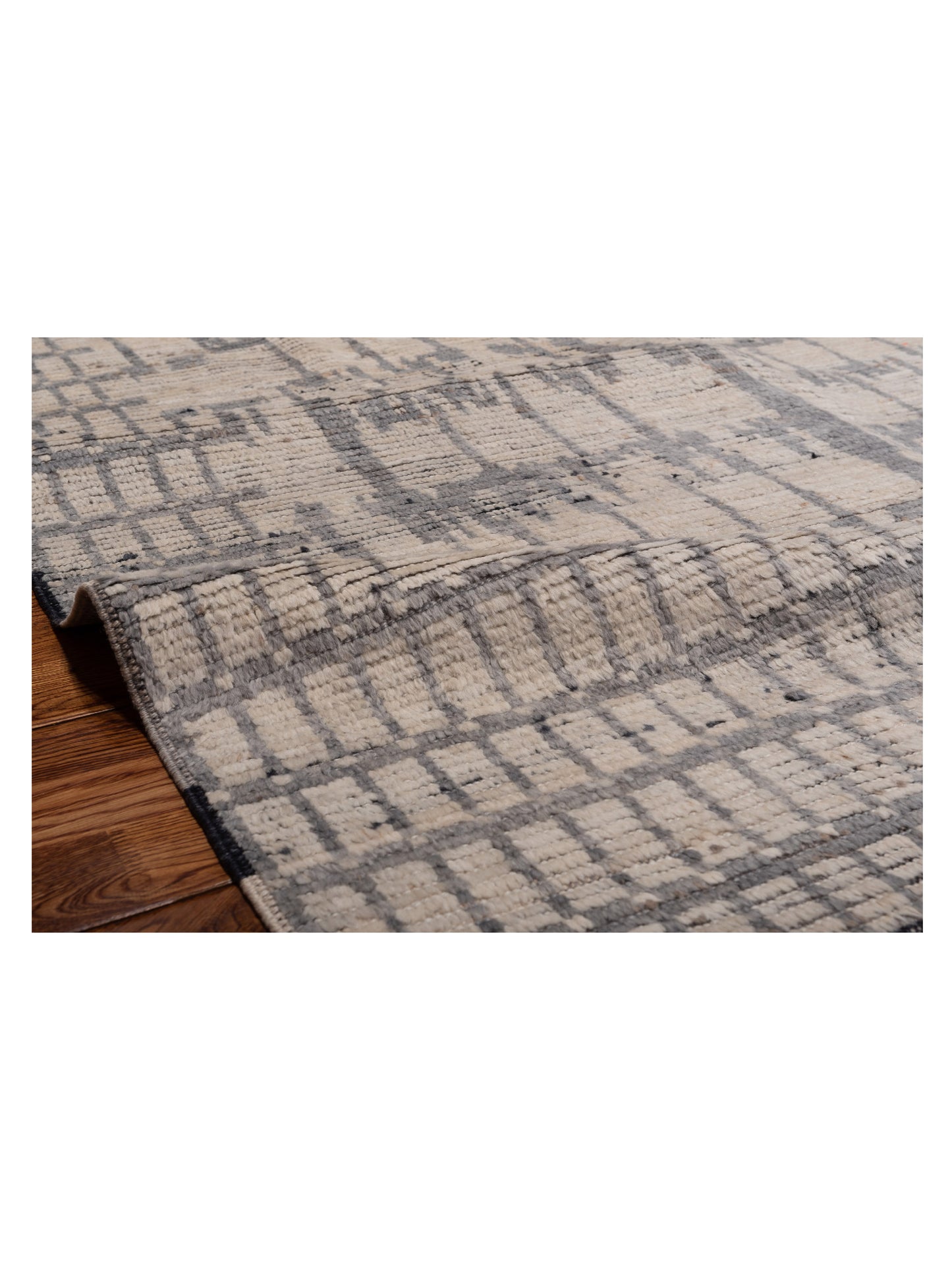 Atlas 149655 Ivory Gray 6x9 Hand Knotted Rug