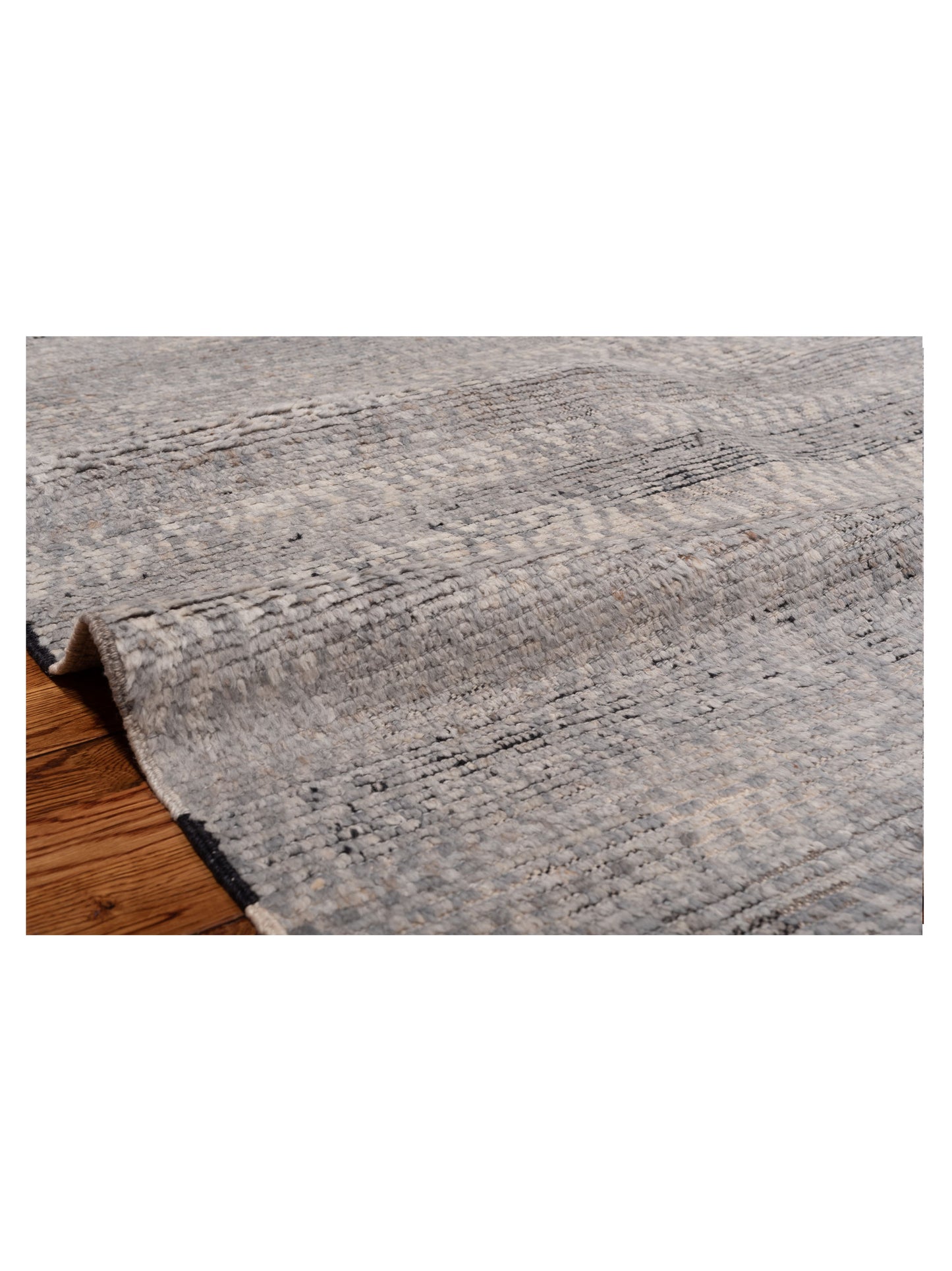 Atlas Cemik Gray Silver 8.2x9.11 Hand Knotted Rug