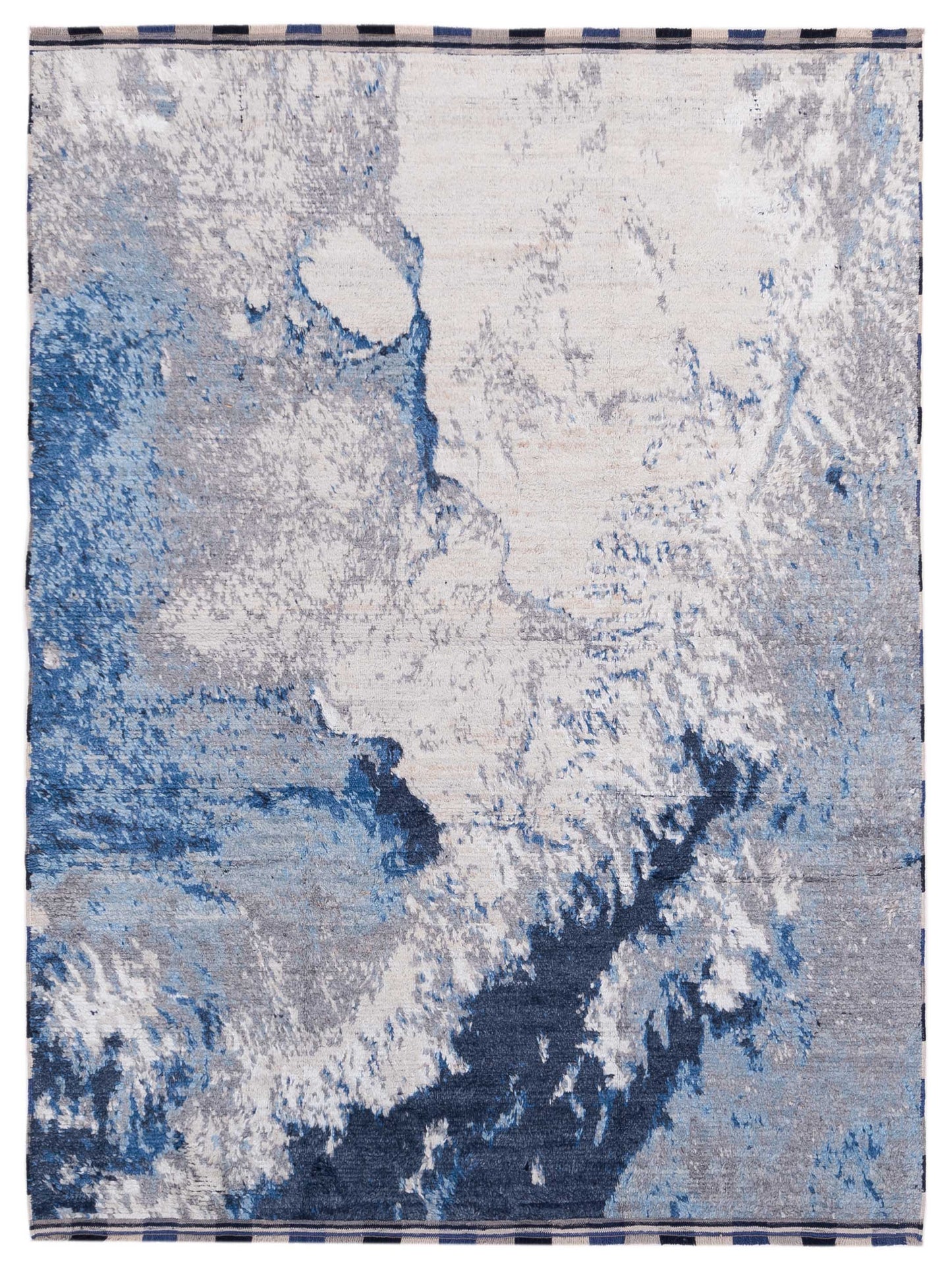 Pasha Atlas Silver Blue Contemporary