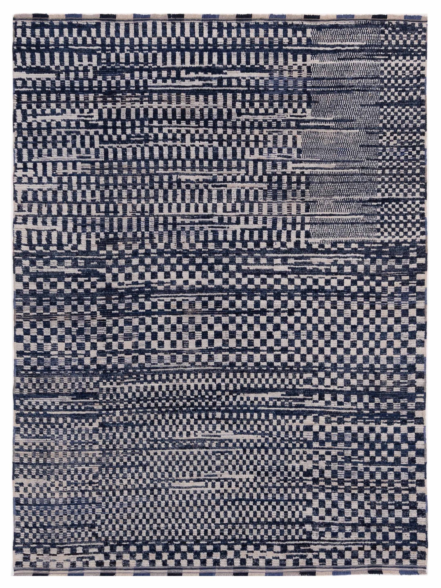 Pasha Atlas Indigo Ivory Contemporary