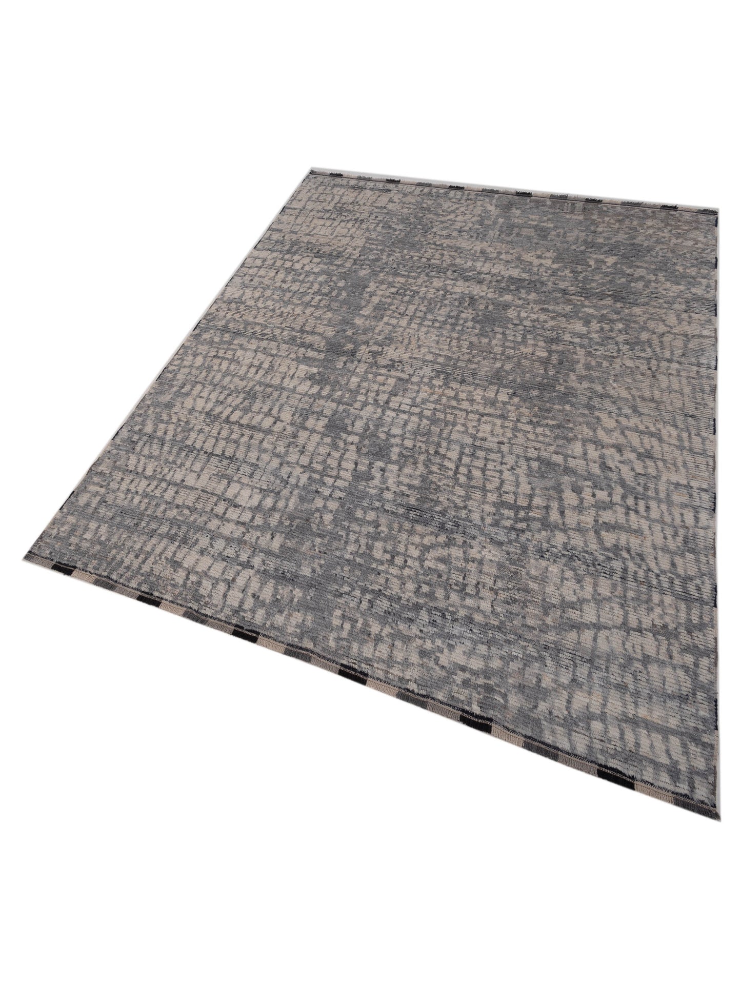 Atlas 149671 Ivory Gray 8x10 Hand Knotted Rug