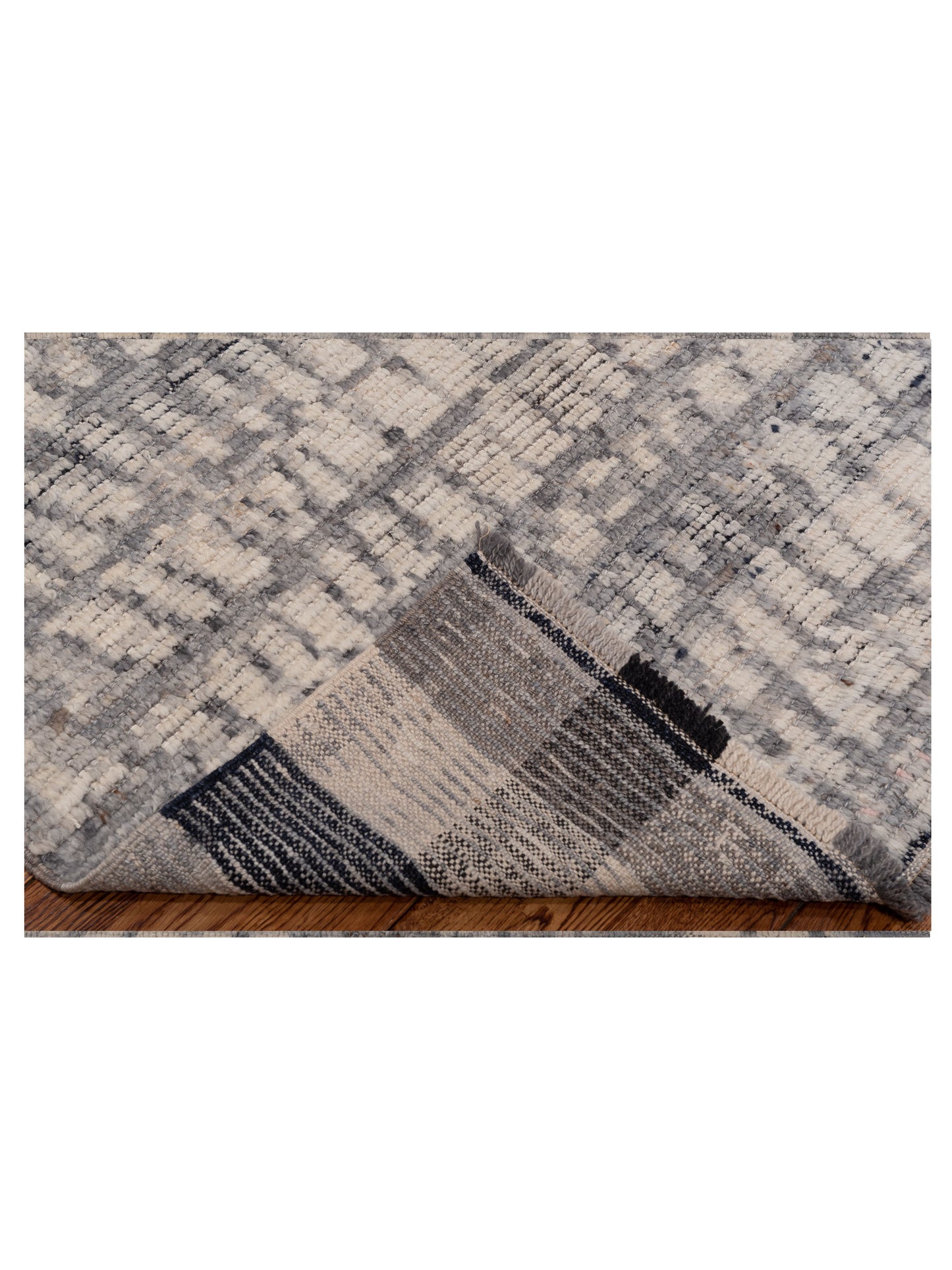 Atlas 149671 Ivory Gray 8x10 Hand Knotted Rug