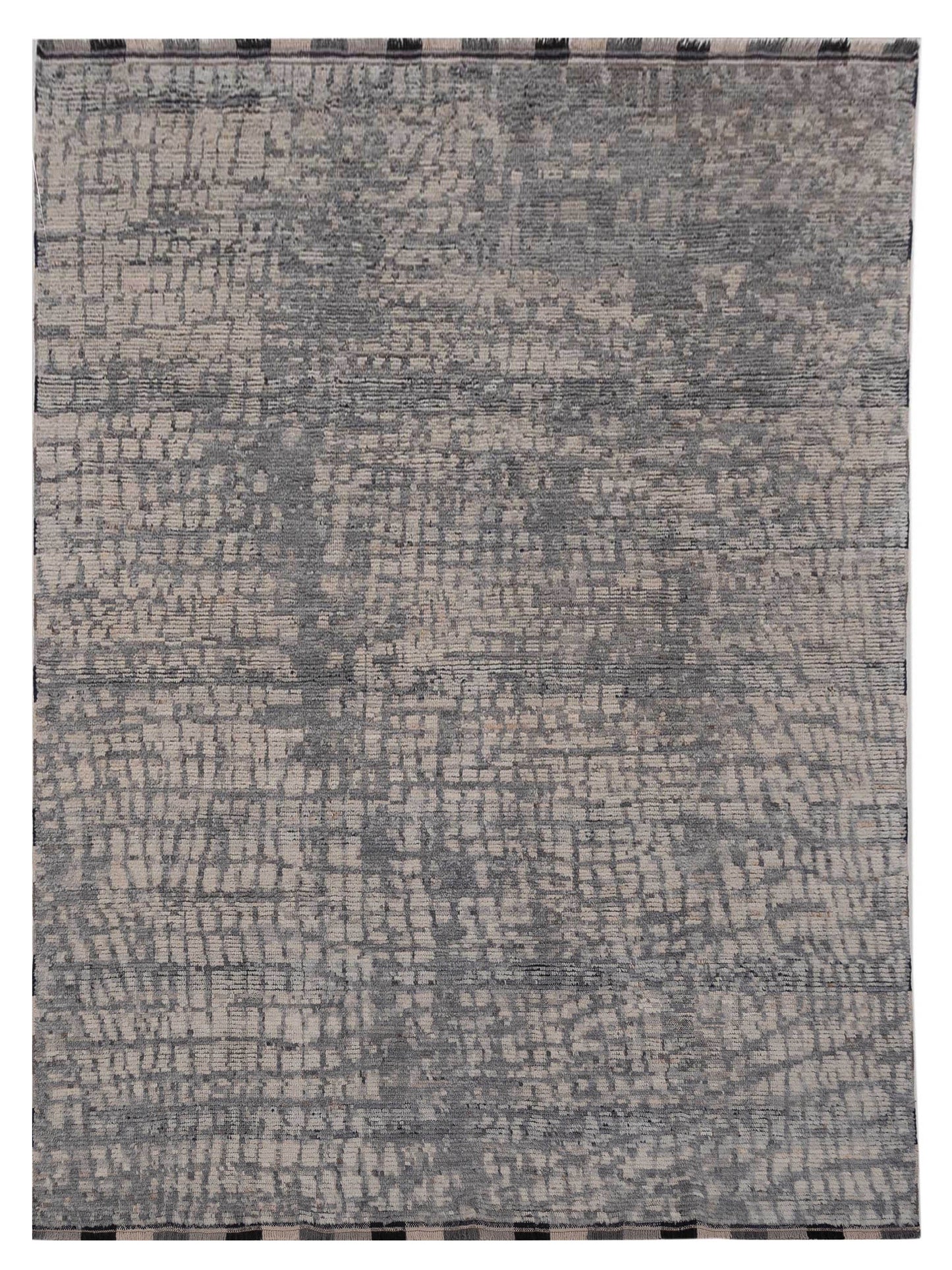 Atlas 149671 Ivory Gray 8x10 Hand Knotted Rug