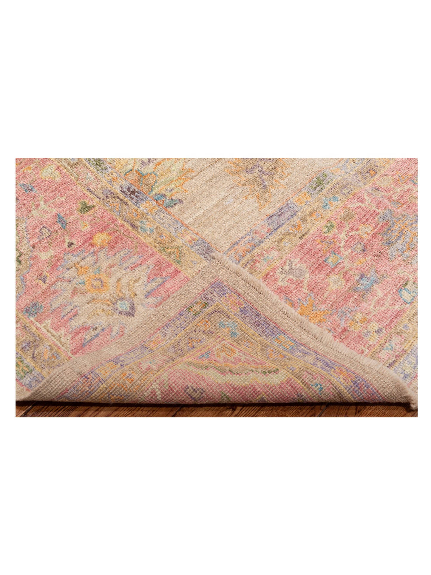 Angora Oushak 149712 Silver Pink 10.3x13.5 Hand Knotted Rug