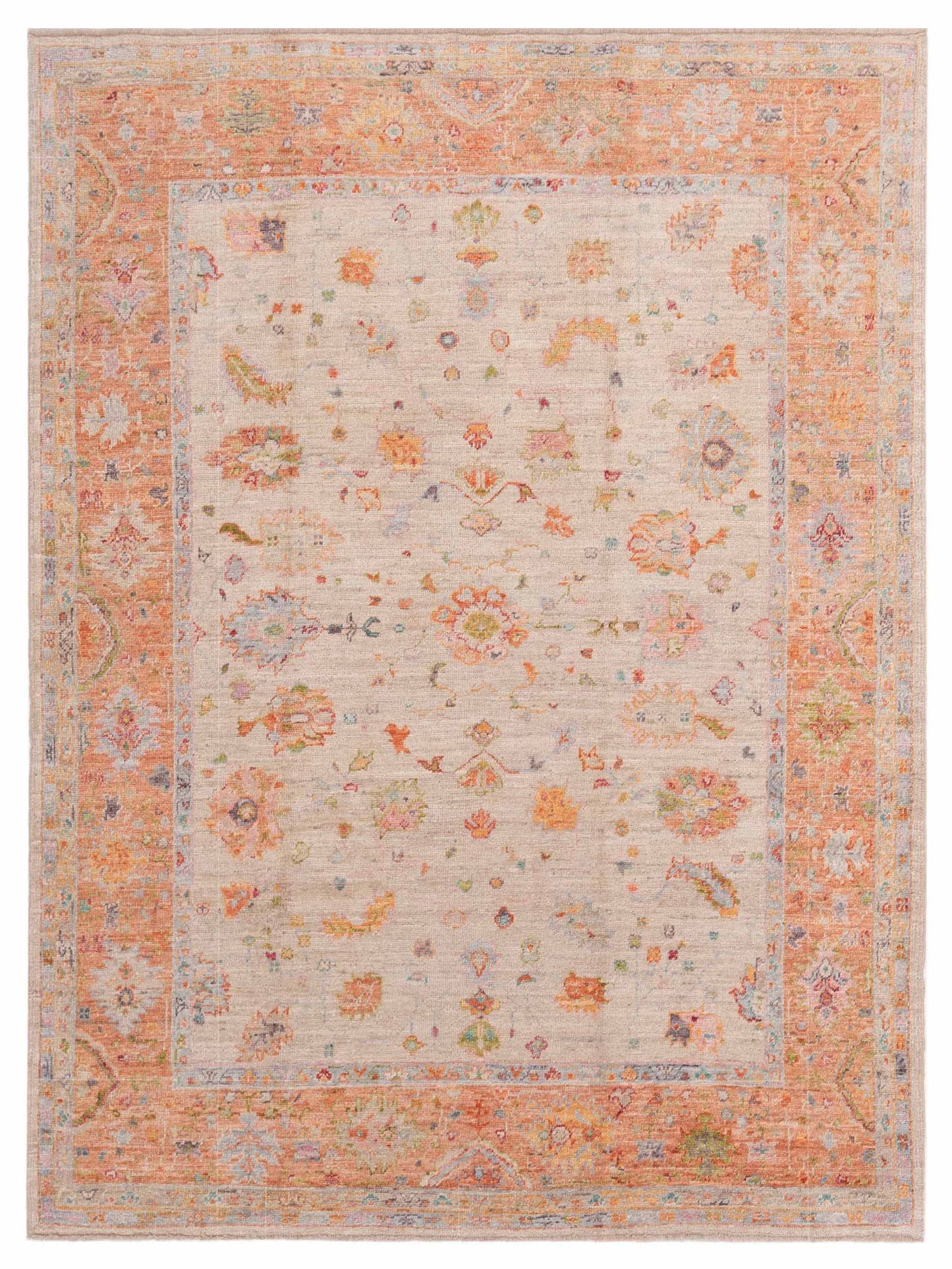 Anadol Angora Oushak Ivory Pink Traditional