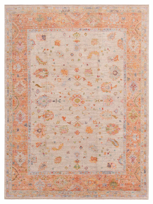 Anadol Angora Oushak  Ivory Pink Traditional