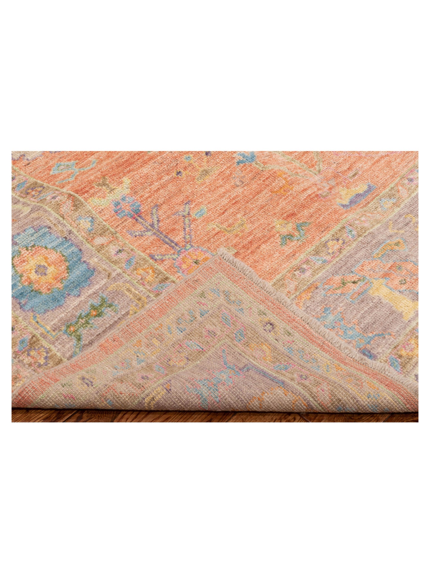 Angora Oushak 149724 Pink Purple 8.4x10.1 Hand Knotted Rug