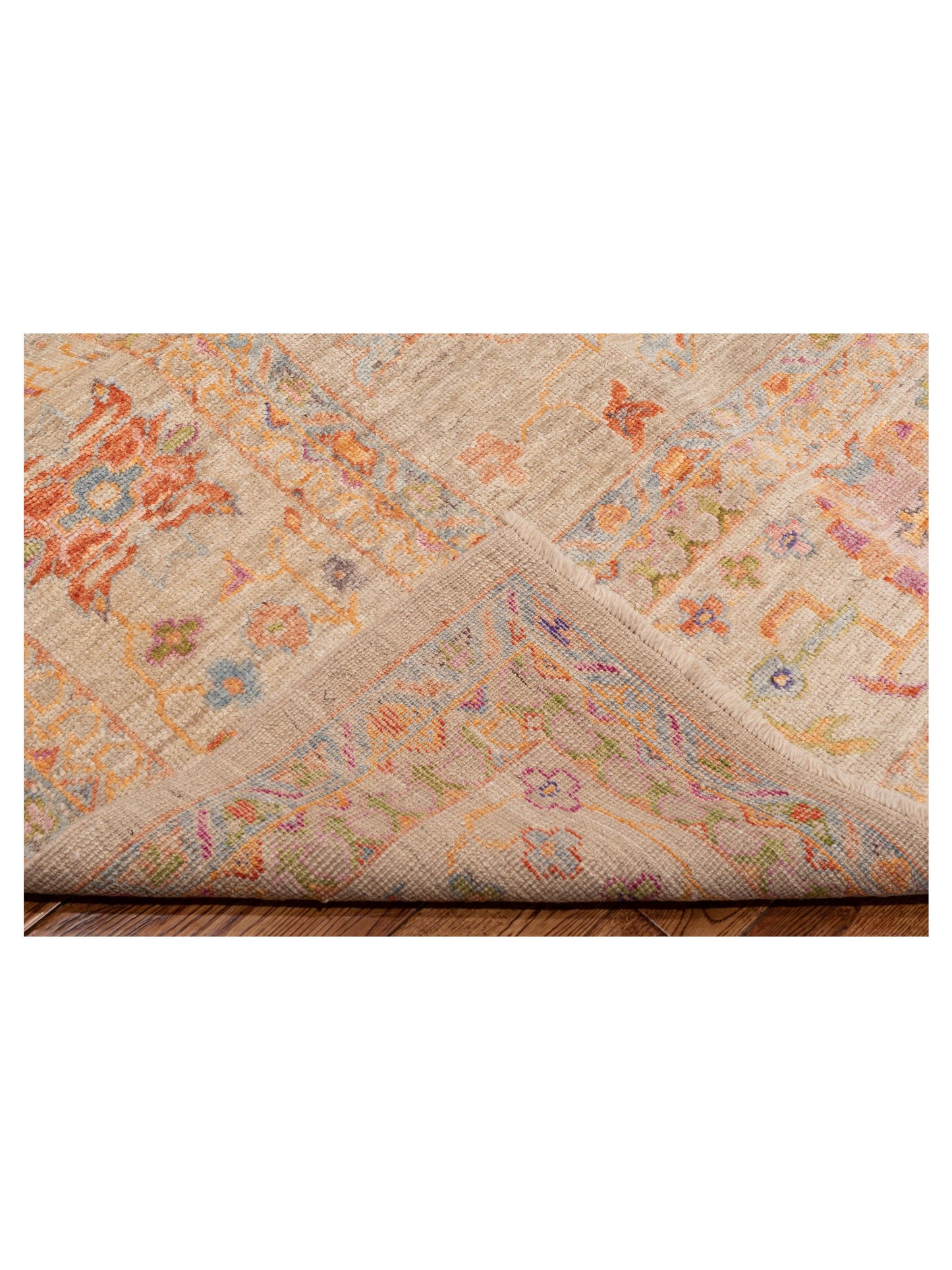 Angora Oushak 149737 Silver Ivory 11.5x15 Hand Knotted Rug