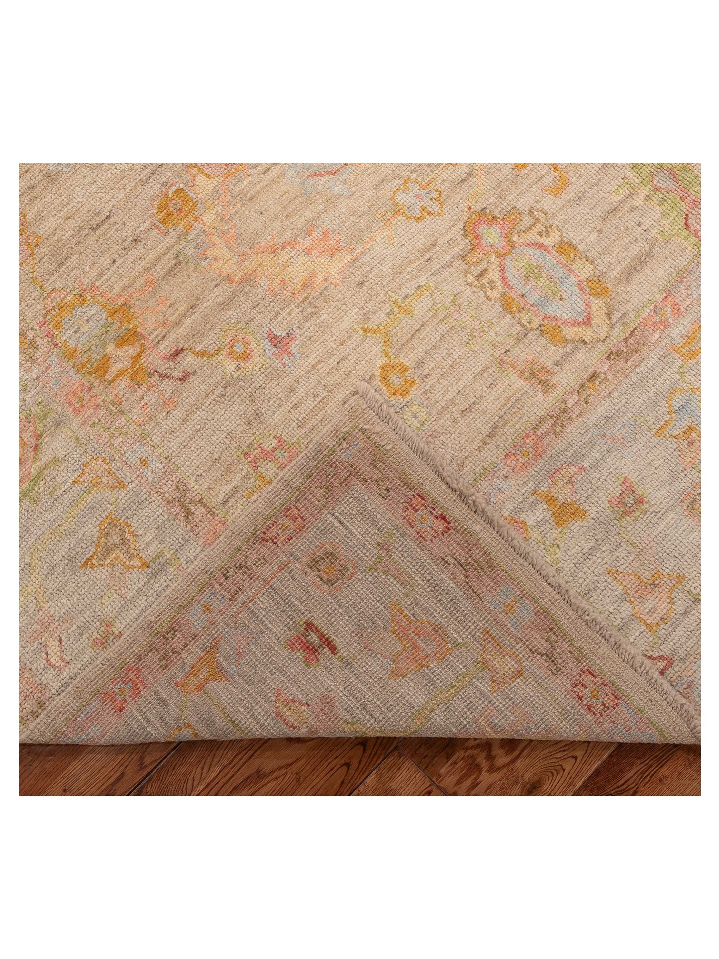 Angora Oushak 149758 Beige Silver 8x10.5 Hand Knotted Rug
