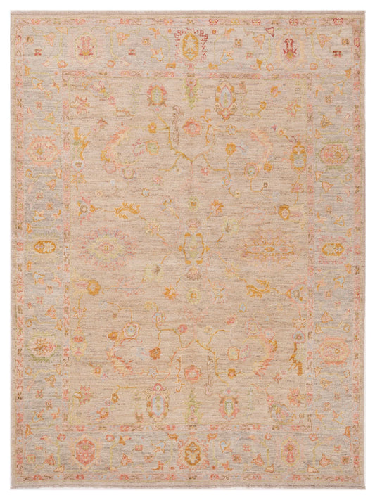 Anadol Angora Oushak  Beige Silver Traditional