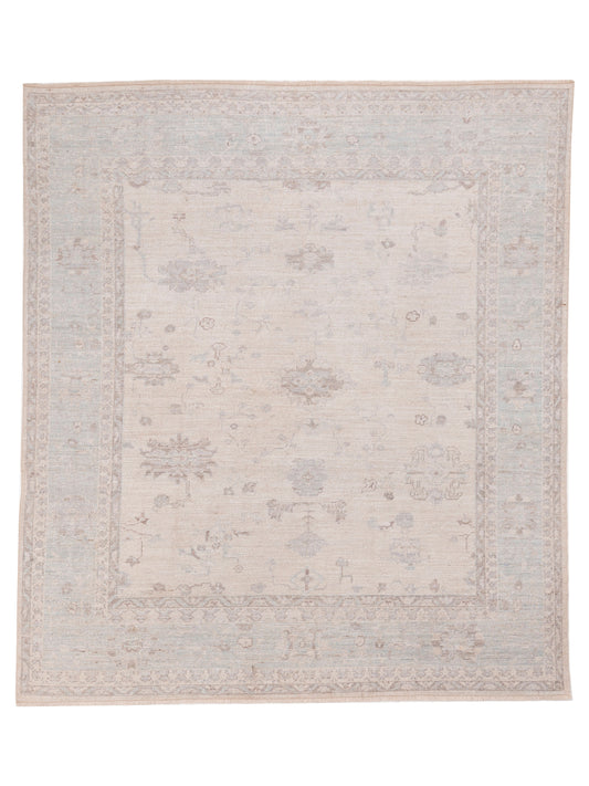 Anadol Angora Oushak  Ivory Aqua Traditional