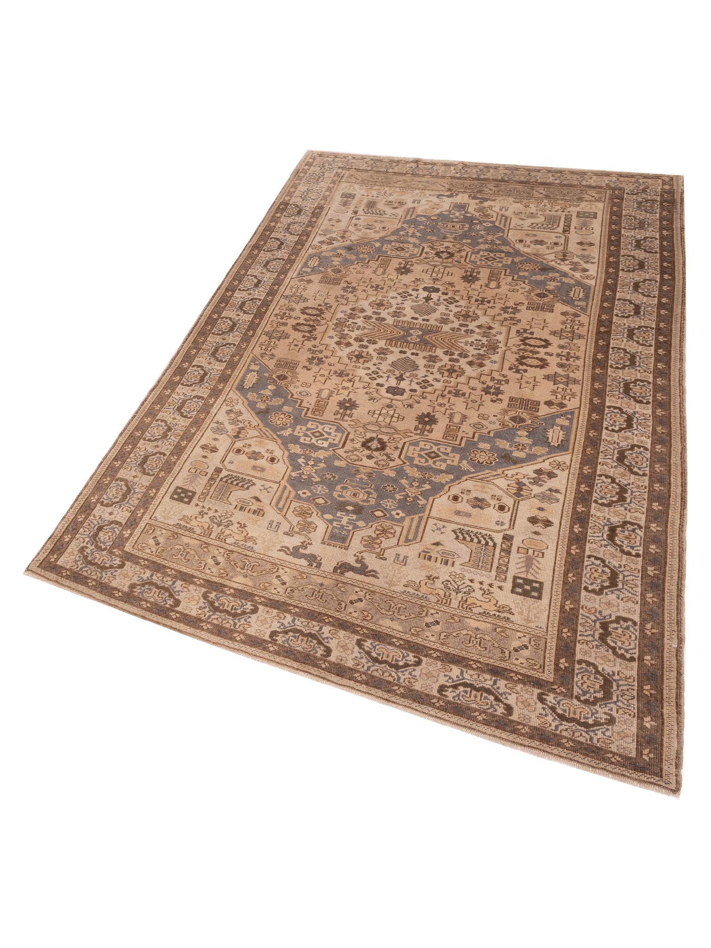 Old Anatolian 149817 Brown Brown 6.3x10 Hand Knotted Rug