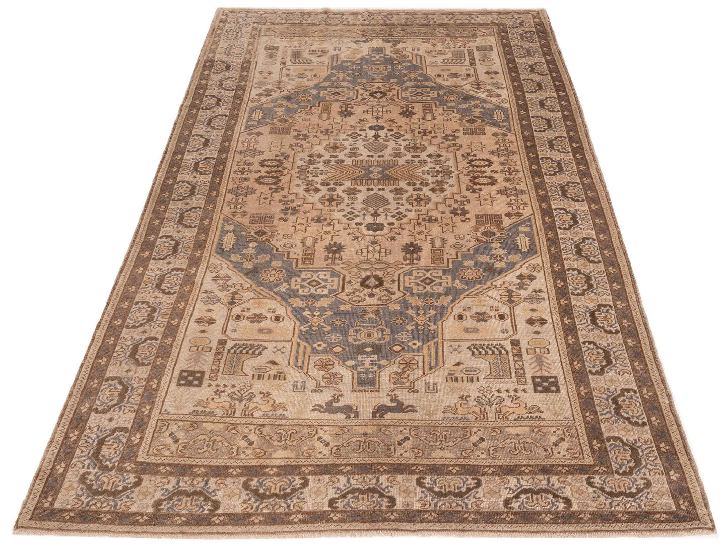 Old Anatolian 149817 Brown Brown 6.3x10 Hand Knotted Rug