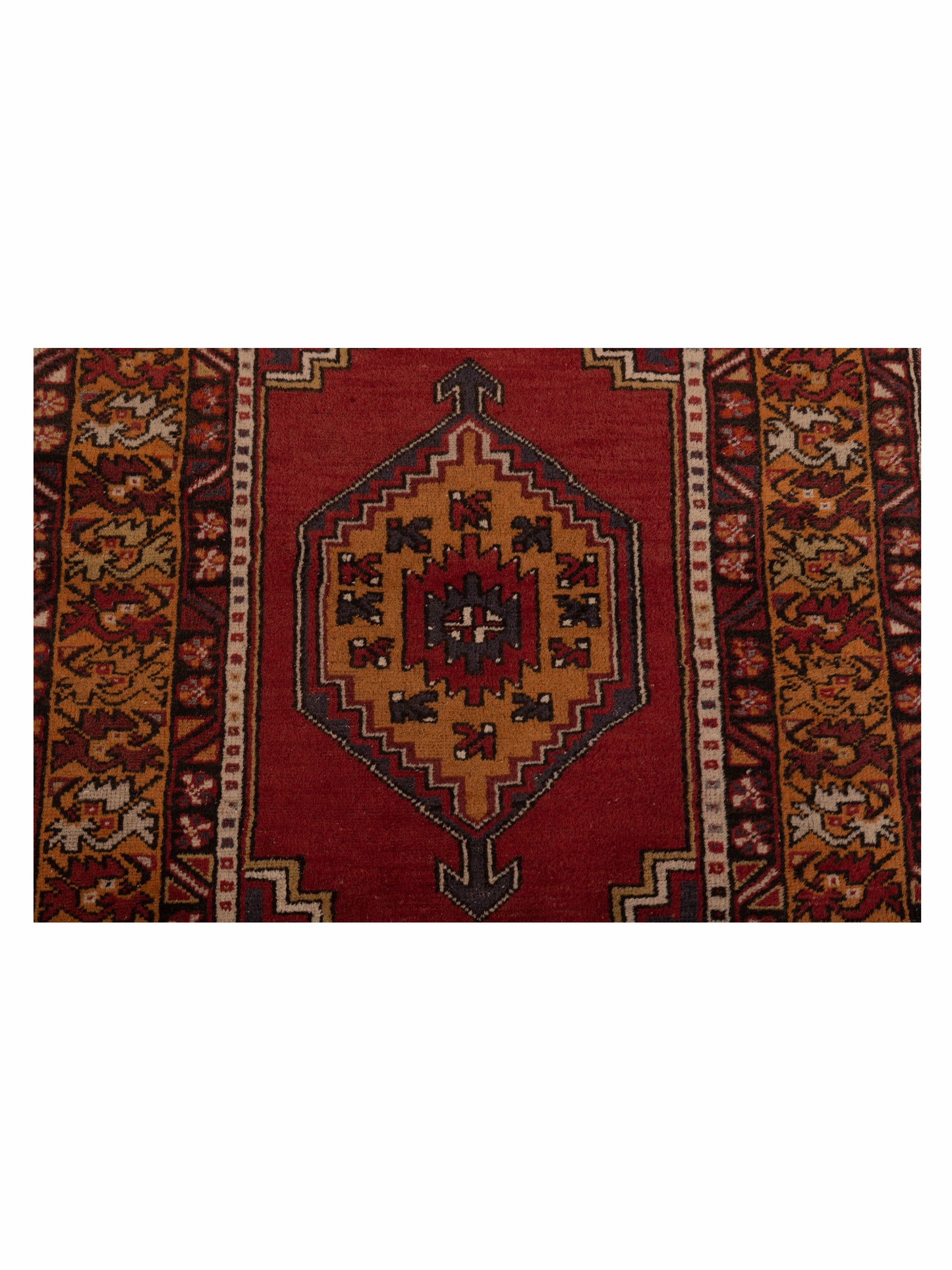 Old Anatolian 149826 Red Orange 3.8x5.10 Hand Knotted Rug