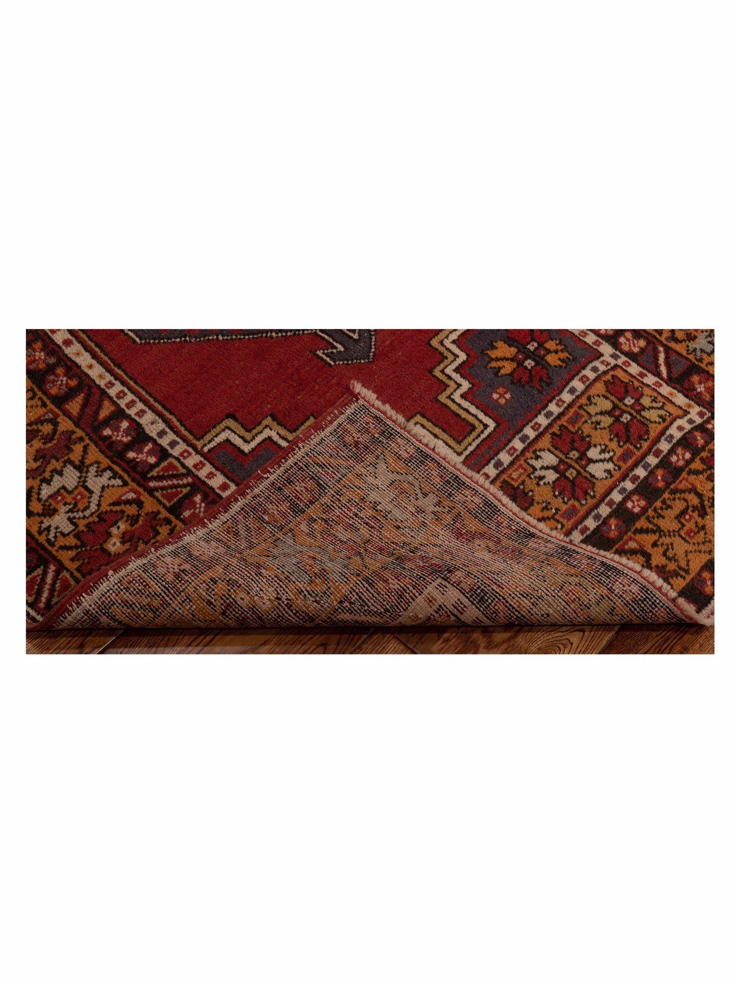 Old Anatolian 149826 Red Orange 3.8x5.10 Hand Knotted Rug